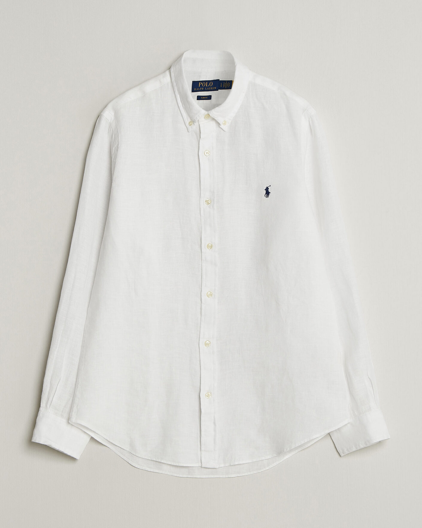 Homme | Chemises | Polo Ralph Lauren | Slim Fit Linen Shirt White