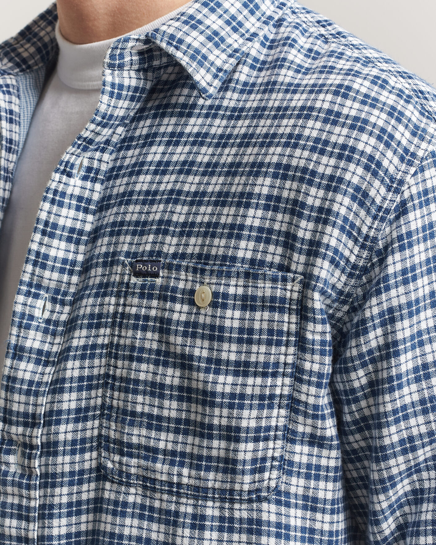 Homme | Chemises | Polo Ralph Lauren | Double Faced Oxford Shirt Dark Indigo Cream