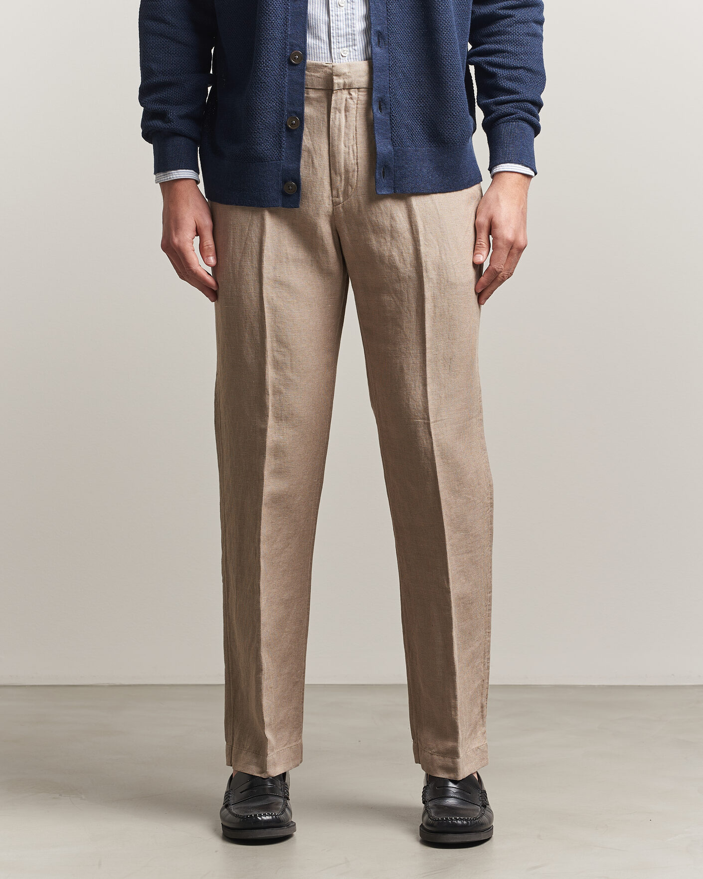 Homme | Pantalons | Polo Ralph Lauren | Cotton Linen Pants Madison Tan Stone Grey