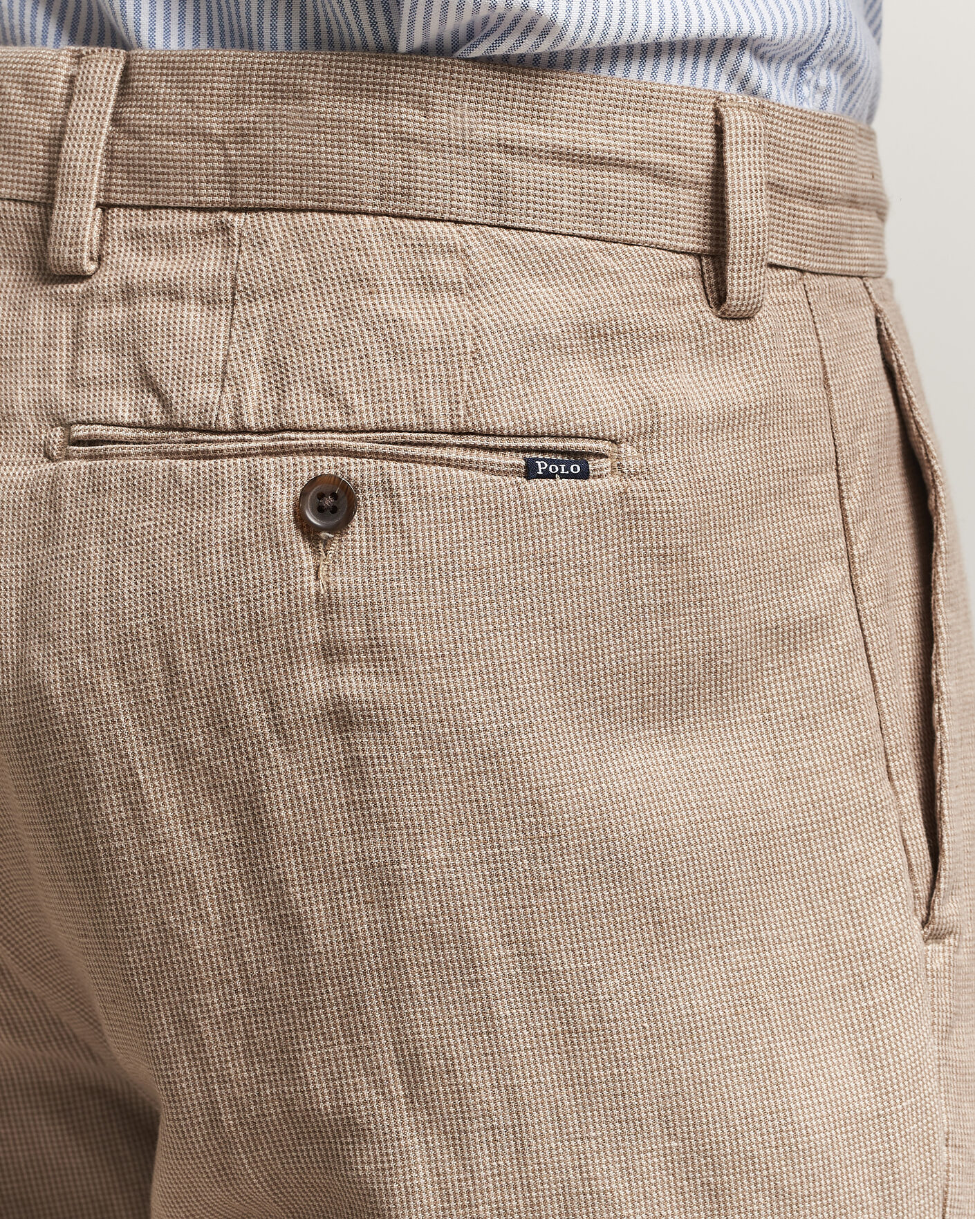 Homme | Pantalons | Polo Ralph Lauren | Cotton Linen Pants Madison Tan Stone Grey