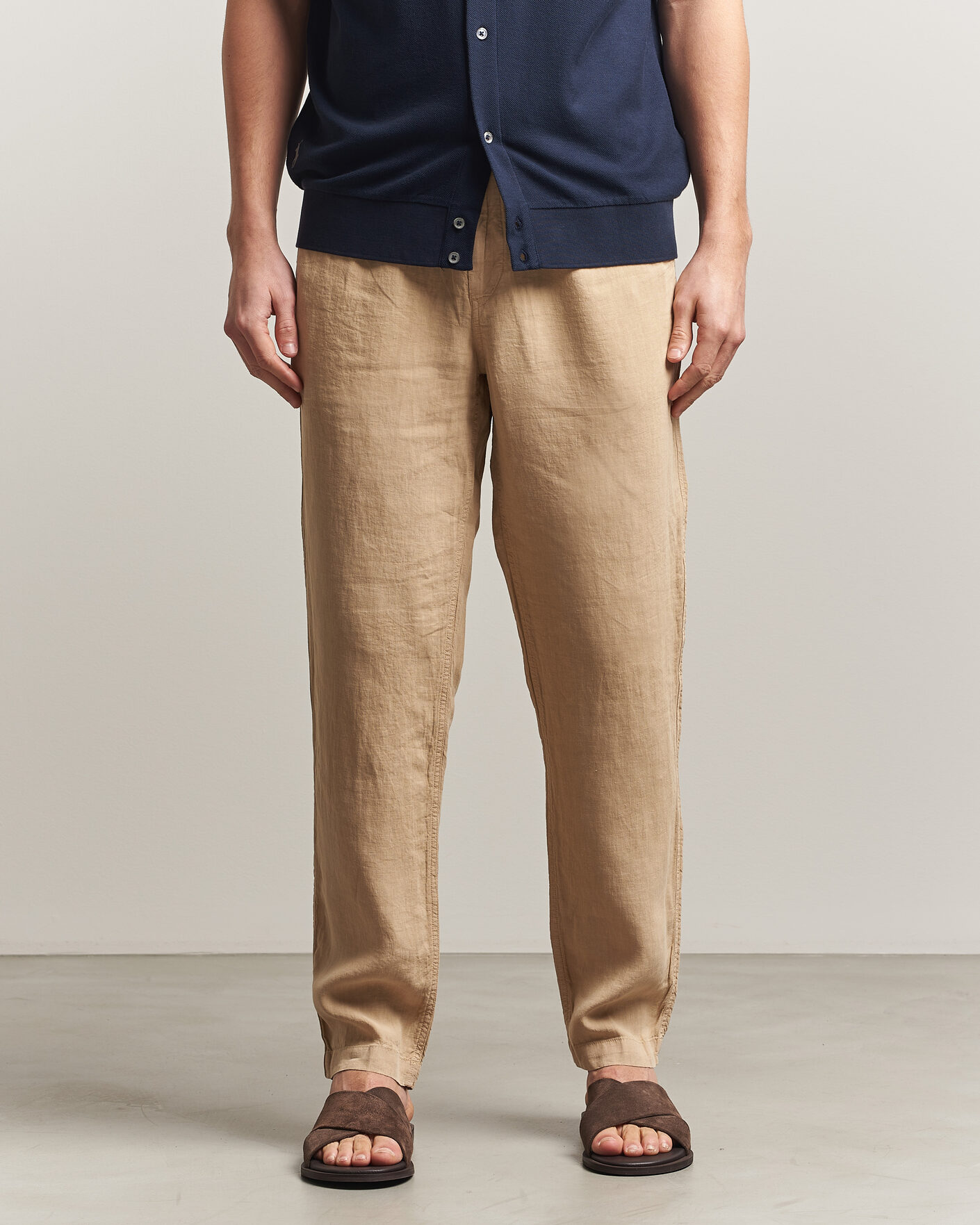Homme | Pantalons | Polo Ralph Lauren | Prepster Linen Trousers Classic Khaki