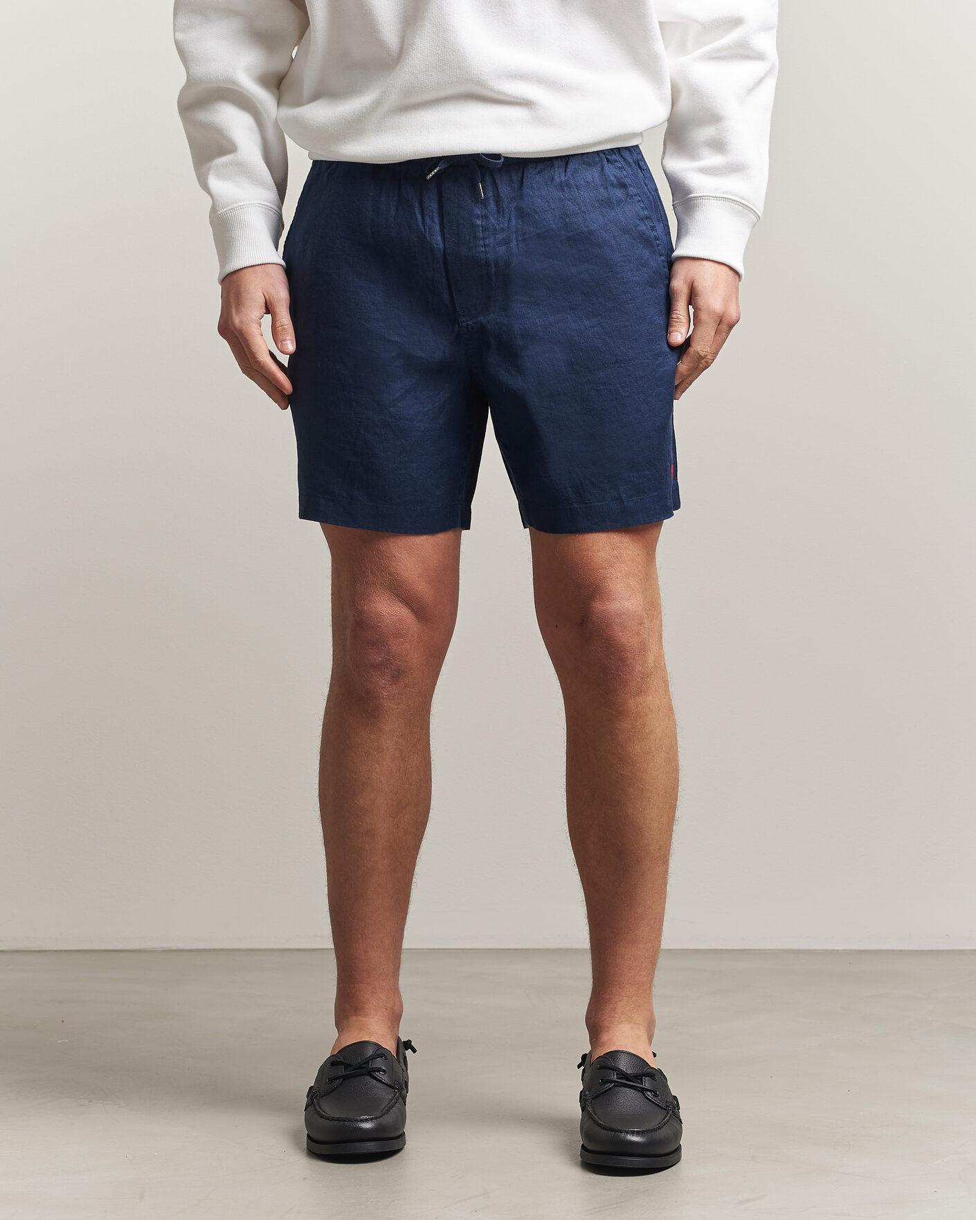 Homme | Shorts | Polo Ralph Lauren | Dyed Linen Shorts Newport Navy