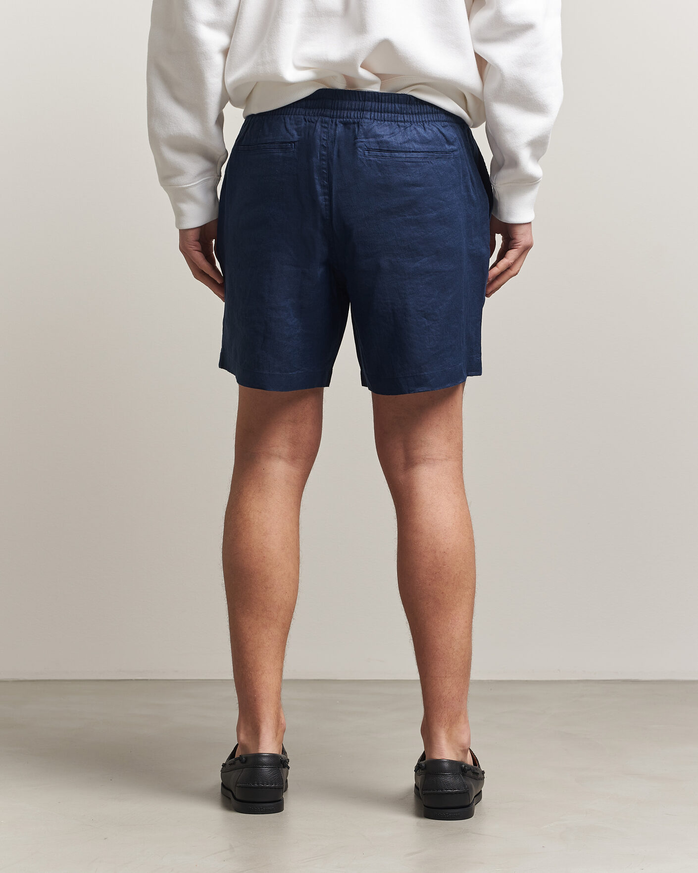 Homme | Shorts | Polo Ralph Lauren | Dyed Linen Shorts Newport Navy