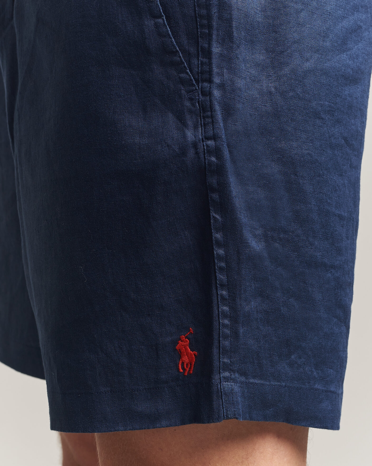 Homme | Shorts | Polo Ralph Lauren | Dyed Linen Shorts Newport Navy
