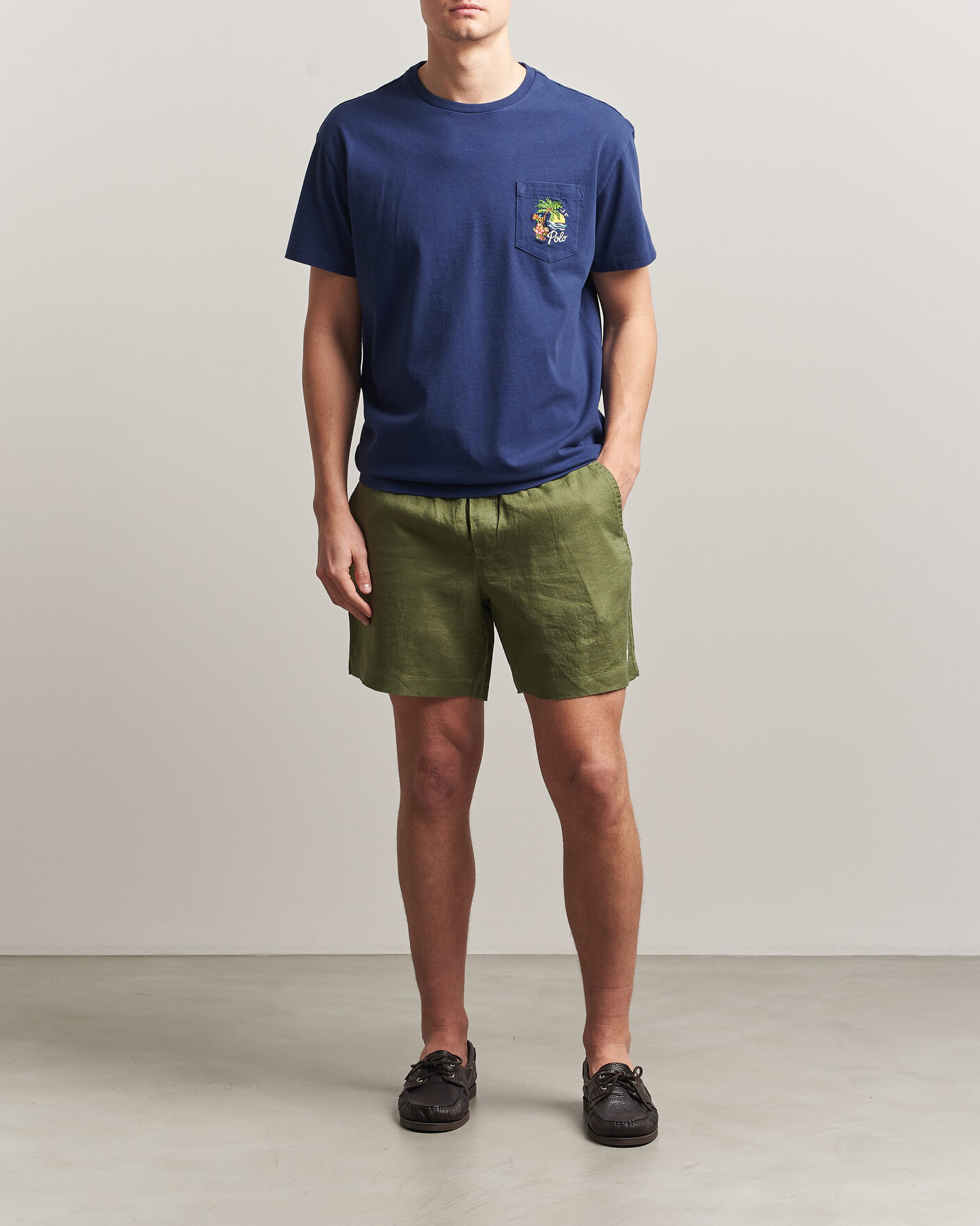 Homme | Shorts | Polo Ralph Lauren | Dyed Linen Shorts Garden Trail