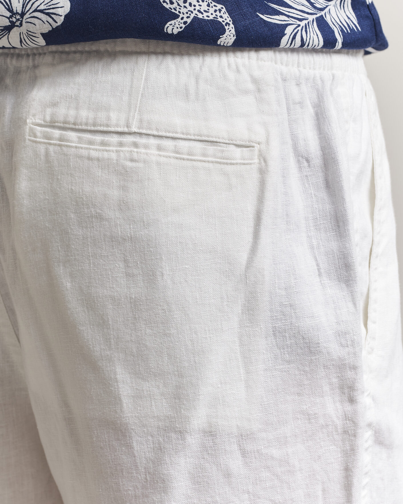 Homme | Shorts | Polo Ralph Lauren | Dyed Linen Shorts White