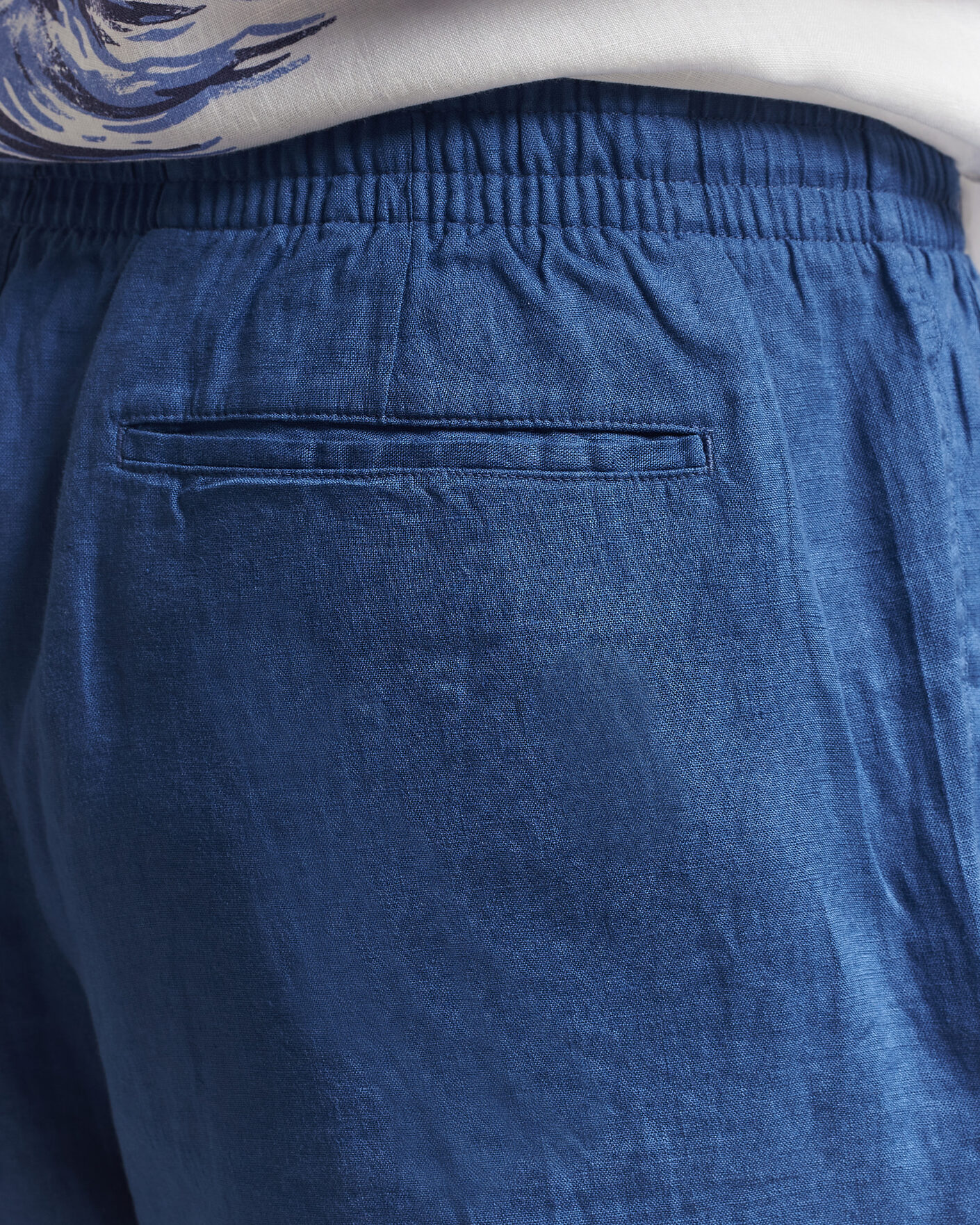 Homme | Shorts | Polo Ralph Lauren | Dyed Linen Shorts Dusty Azure