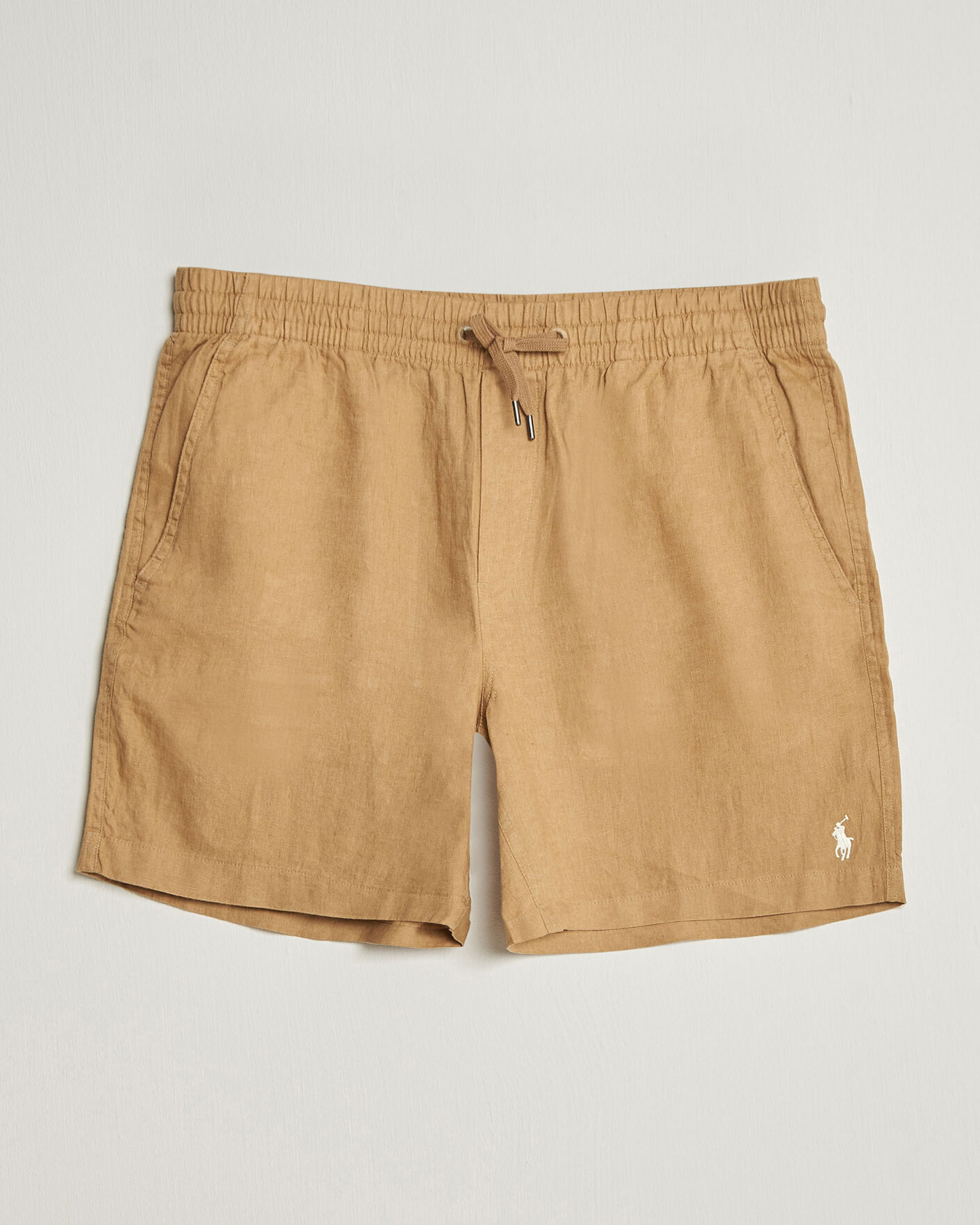 Homme | Shorts | Polo Ralph Lauren | Dyed Linen Shorts Cafe Tan