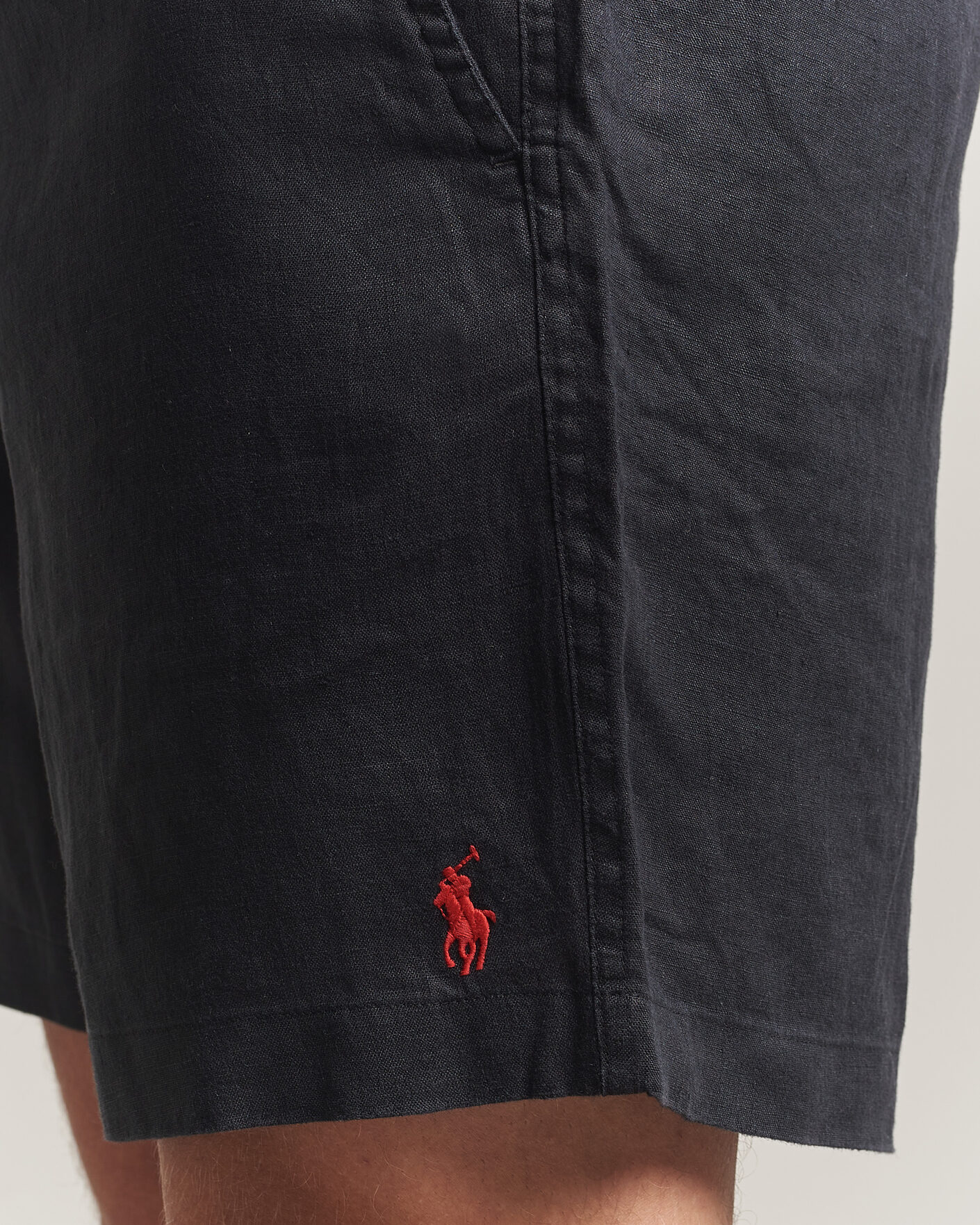 Homme | Shorts | Polo Ralph Lauren | Dyed Linen Shorts Polo Black