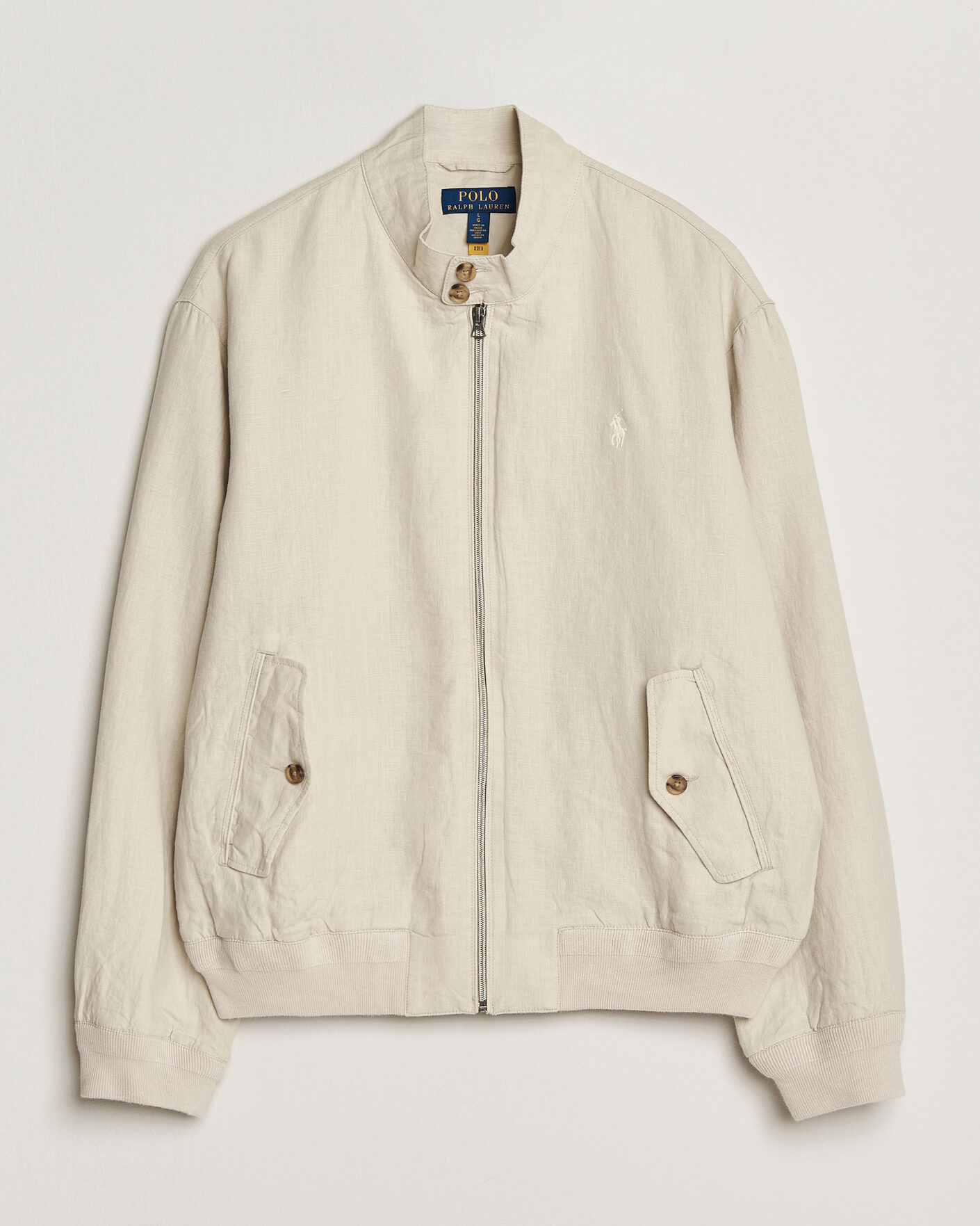 Homme | Manteaux Et Vestes | Polo Ralph Lauren | Linen Herringbone Windbreaker Basic Sand