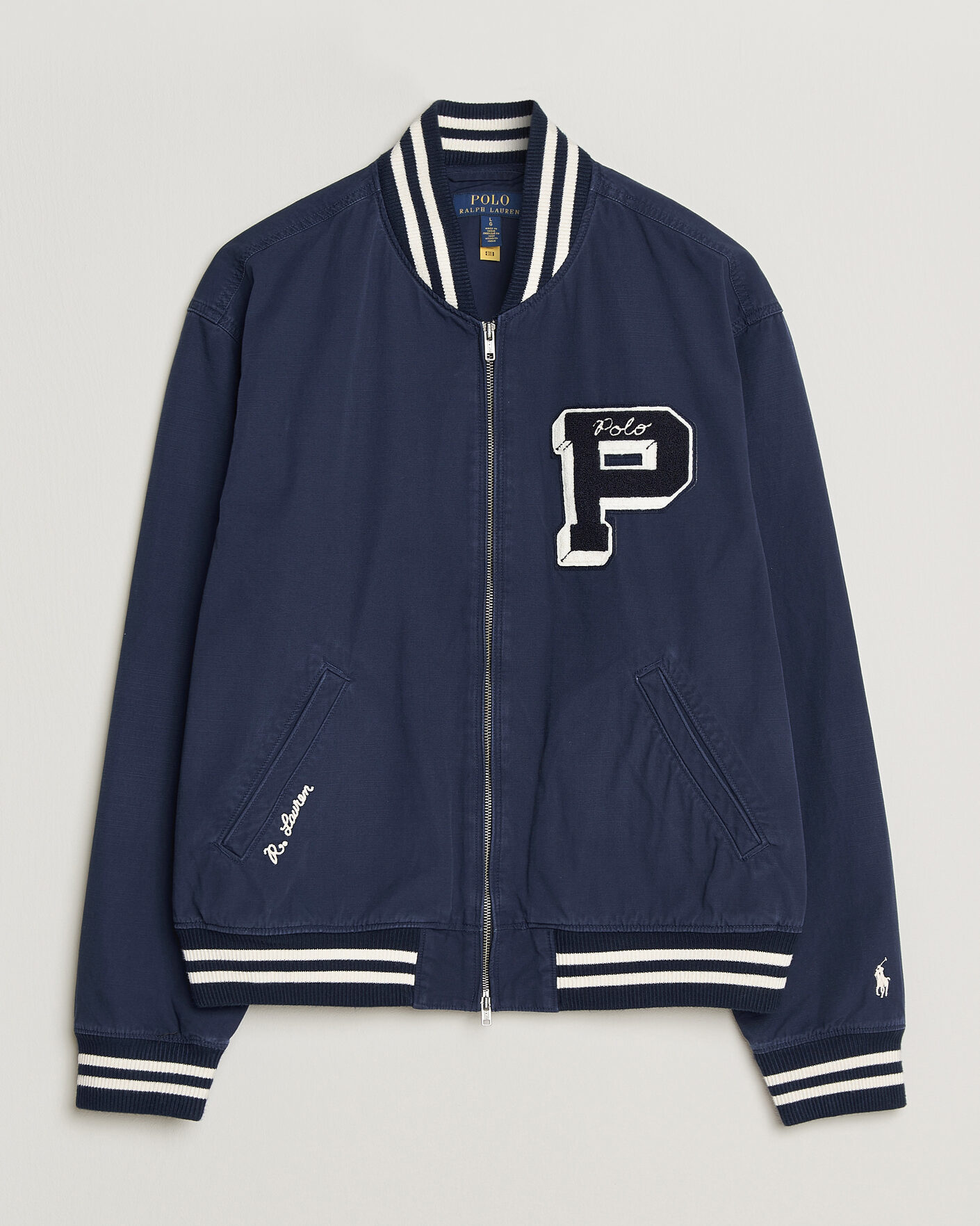 Homme | Manteaux Et Vestes | Polo Ralph Lauren | Rustic Canvas Bomberjacket Newport Navy