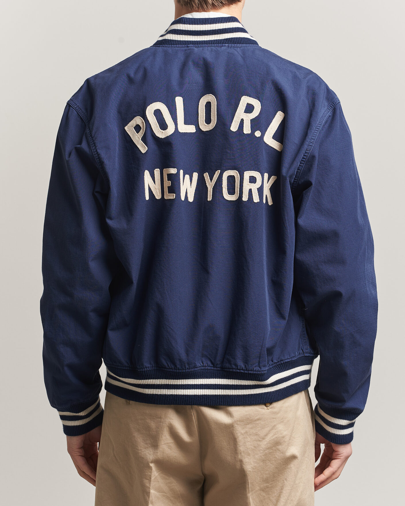 Homme | Manteaux Et Vestes | Polo Ralph Lauren | Rustic Canvas Bomberjacket Newport Navy