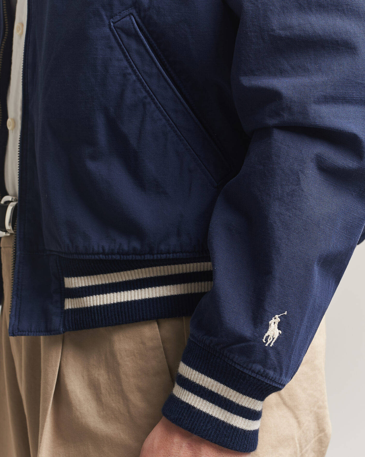 Homme | Manteaux Et Vestes | Polo Ralph Lauren | Rustic Canvas Bomberjacket Newport Navy