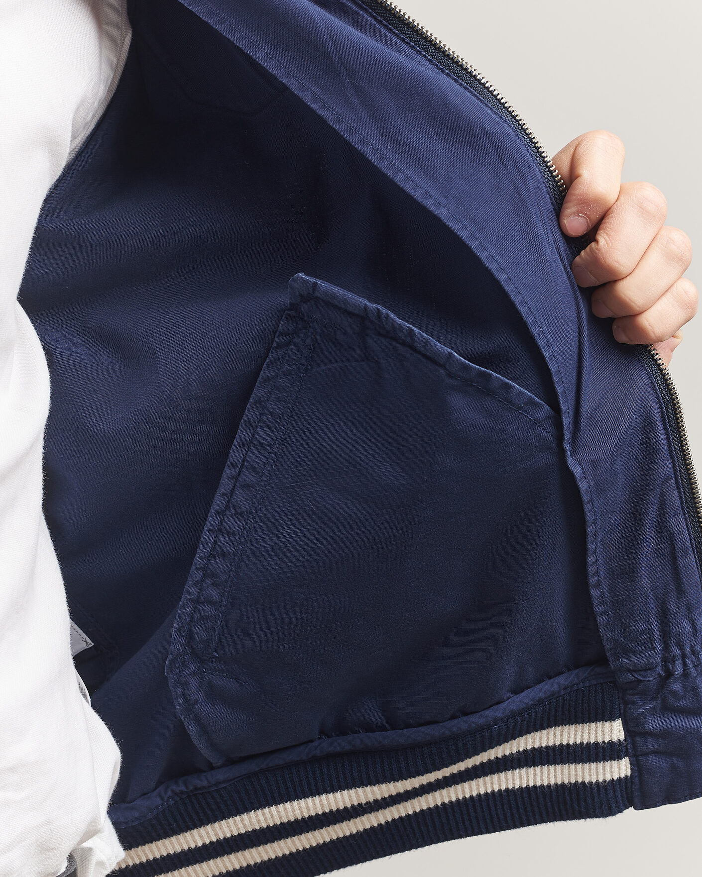 Homme | Manteaux Et Vestes | Polo Ralph Lauren | Rustic Canvas Bomberjacket Newport Navy