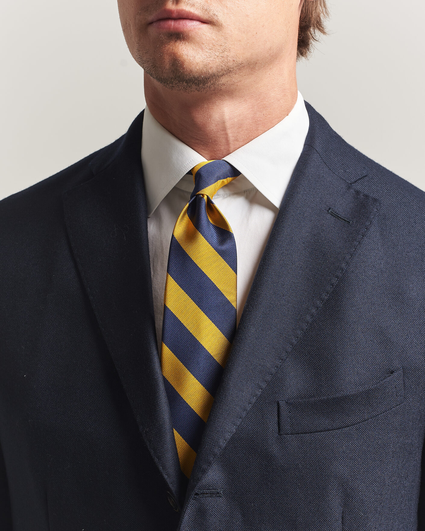 Homme | Cravates | Polo Ralph Lauren | Striped Club Tie Navy/Gold