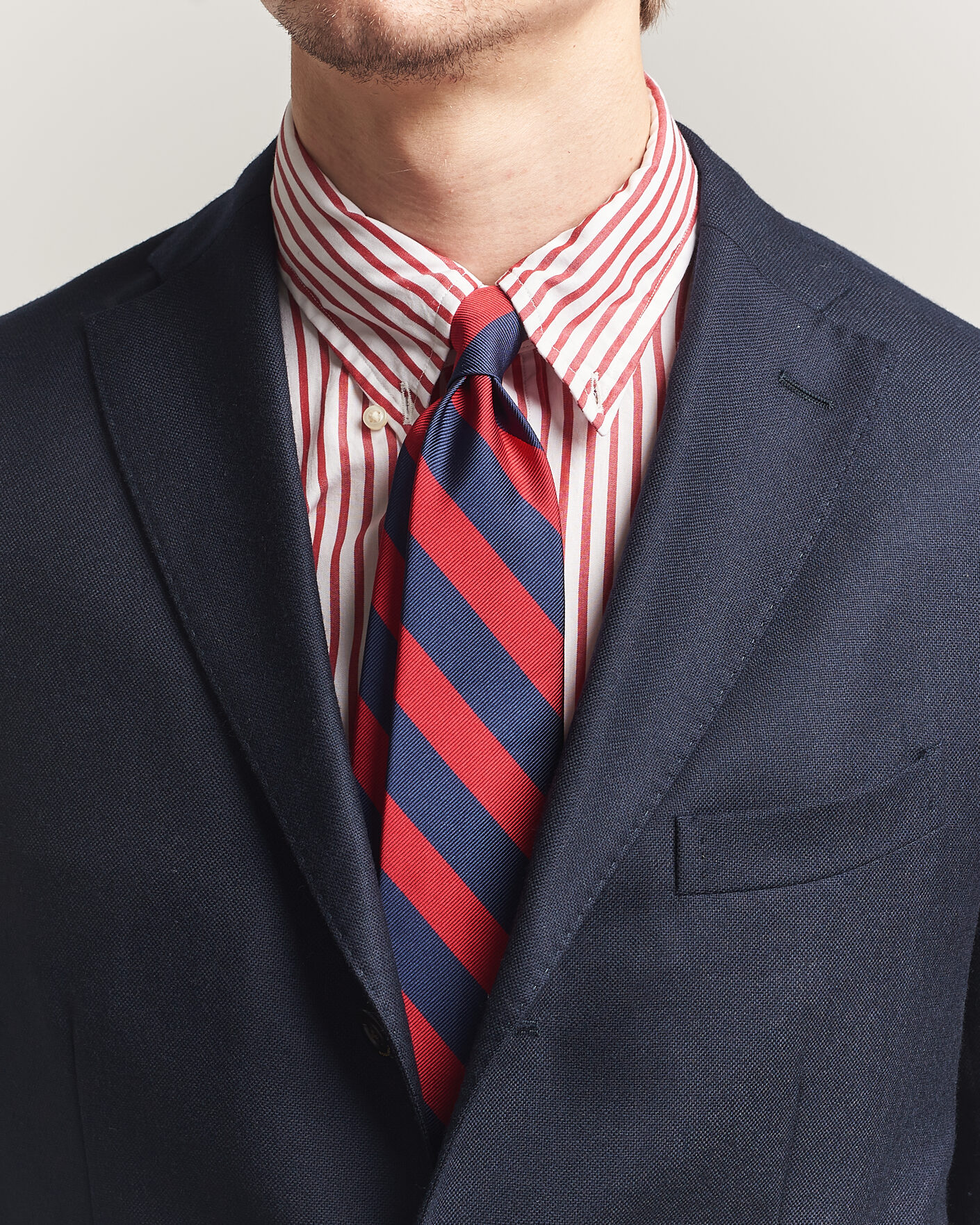 Homme | Cravates | Polo Ralph Lauren | Striped Club Tie Navy/Red