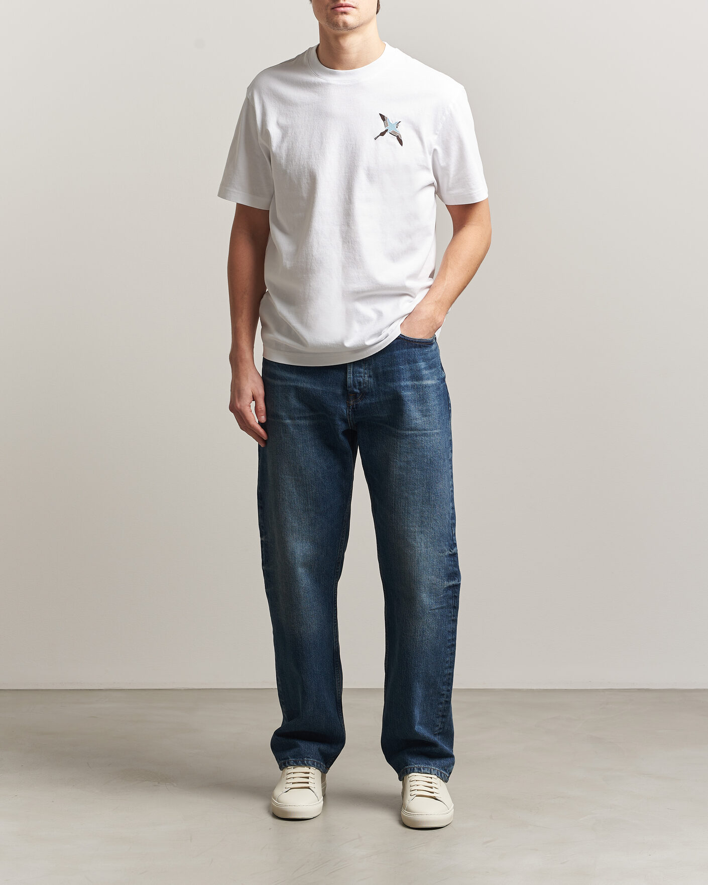 Homme | T-shirts | Axel Arigato | Micro Bee Bird T-Shirt White