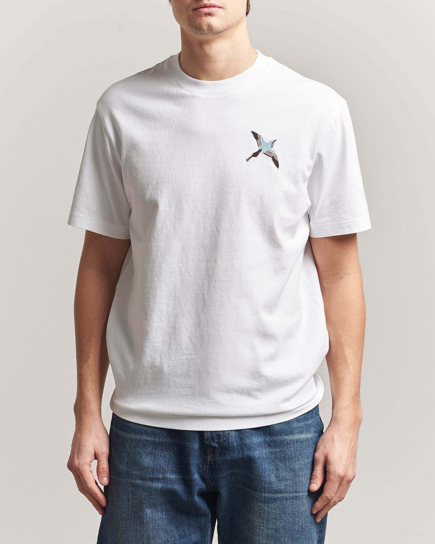 Homme | T-shirts | Axel Arigato | Micro Bee Bird T-Shirt White