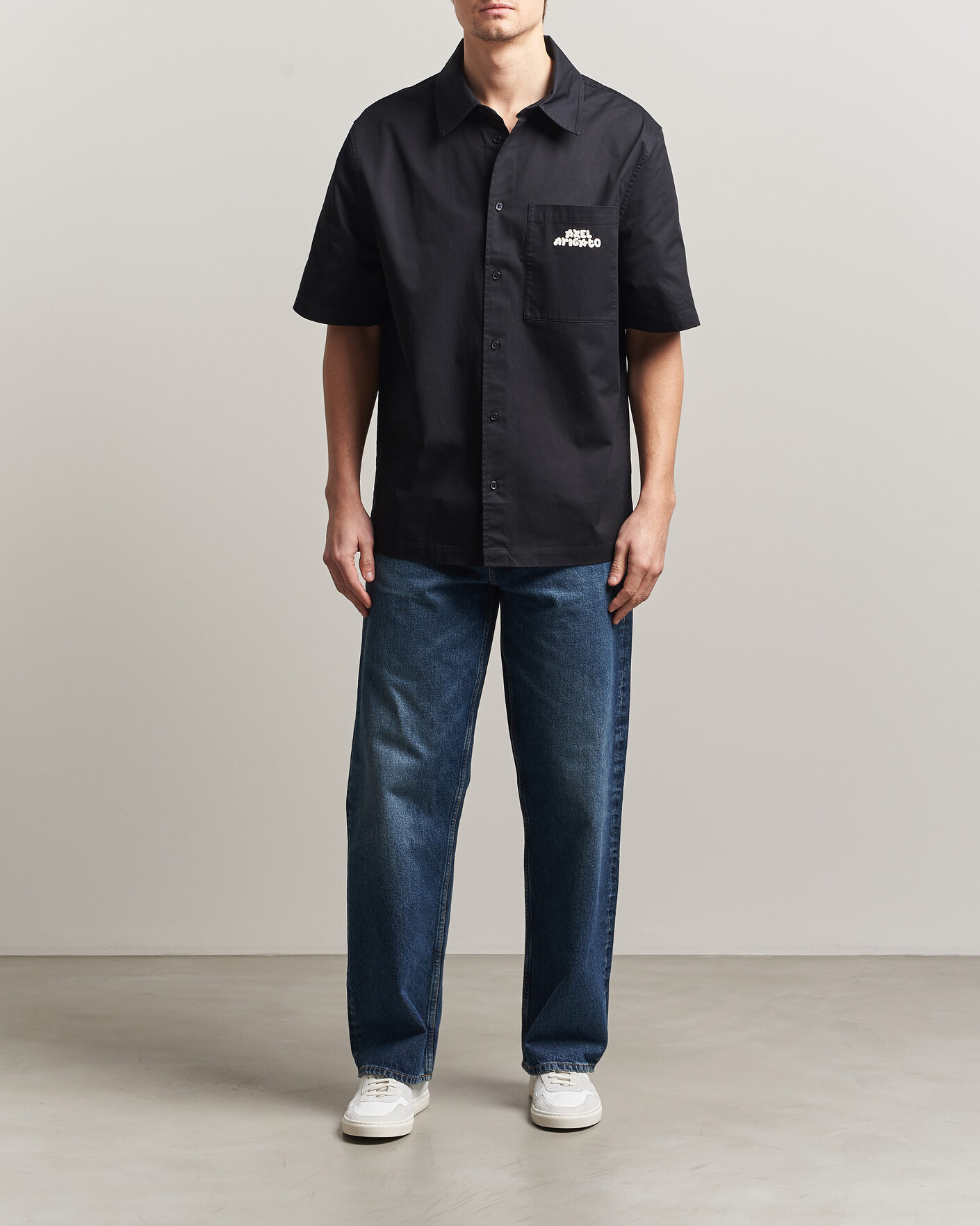 Homme | Chemises | Axel Arigato | Drew Short Sleeve Shirt Black