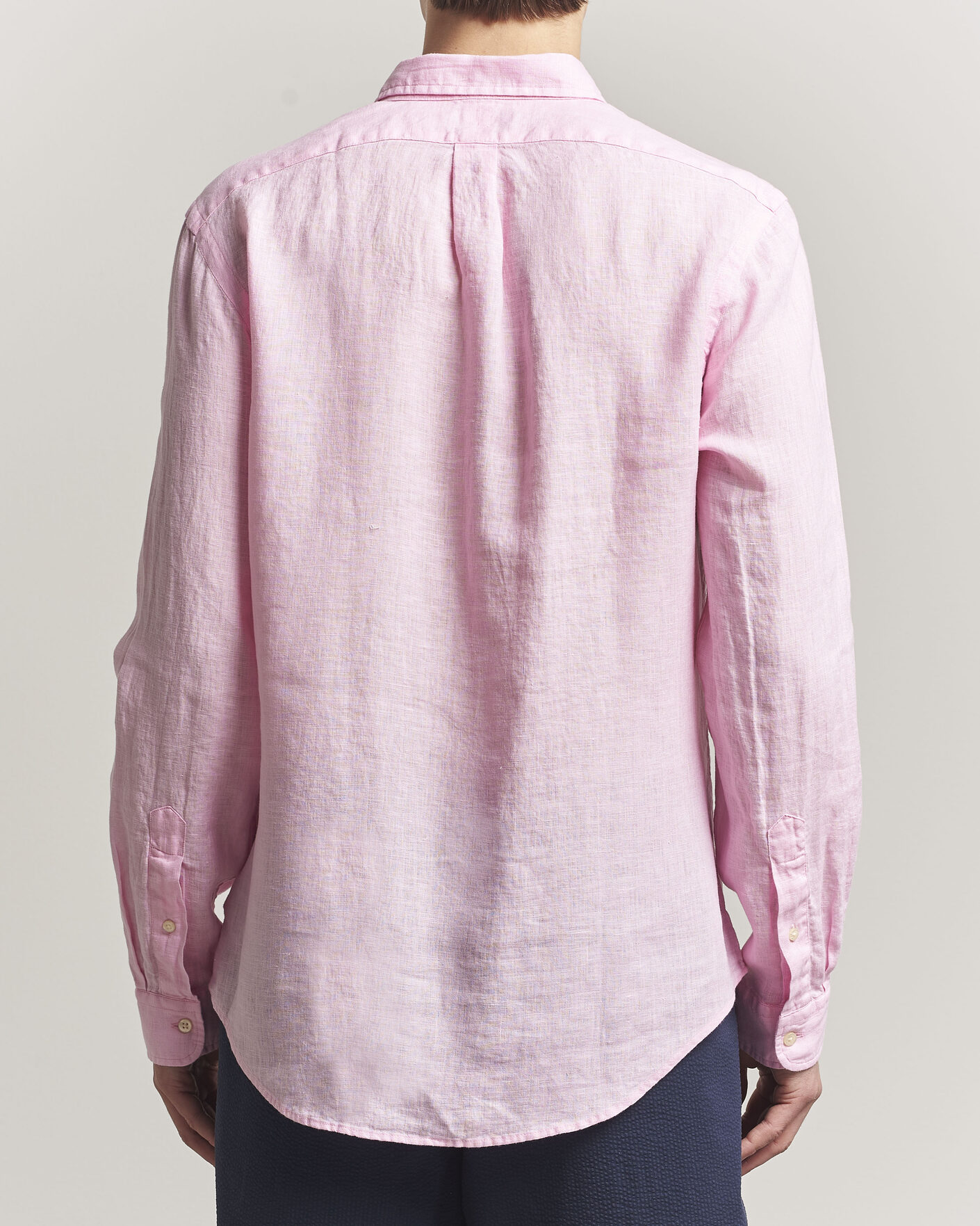 Homme | Chemises | Polo Ralph Lauren | Slim Fit Linen Shirt Carmel Pink