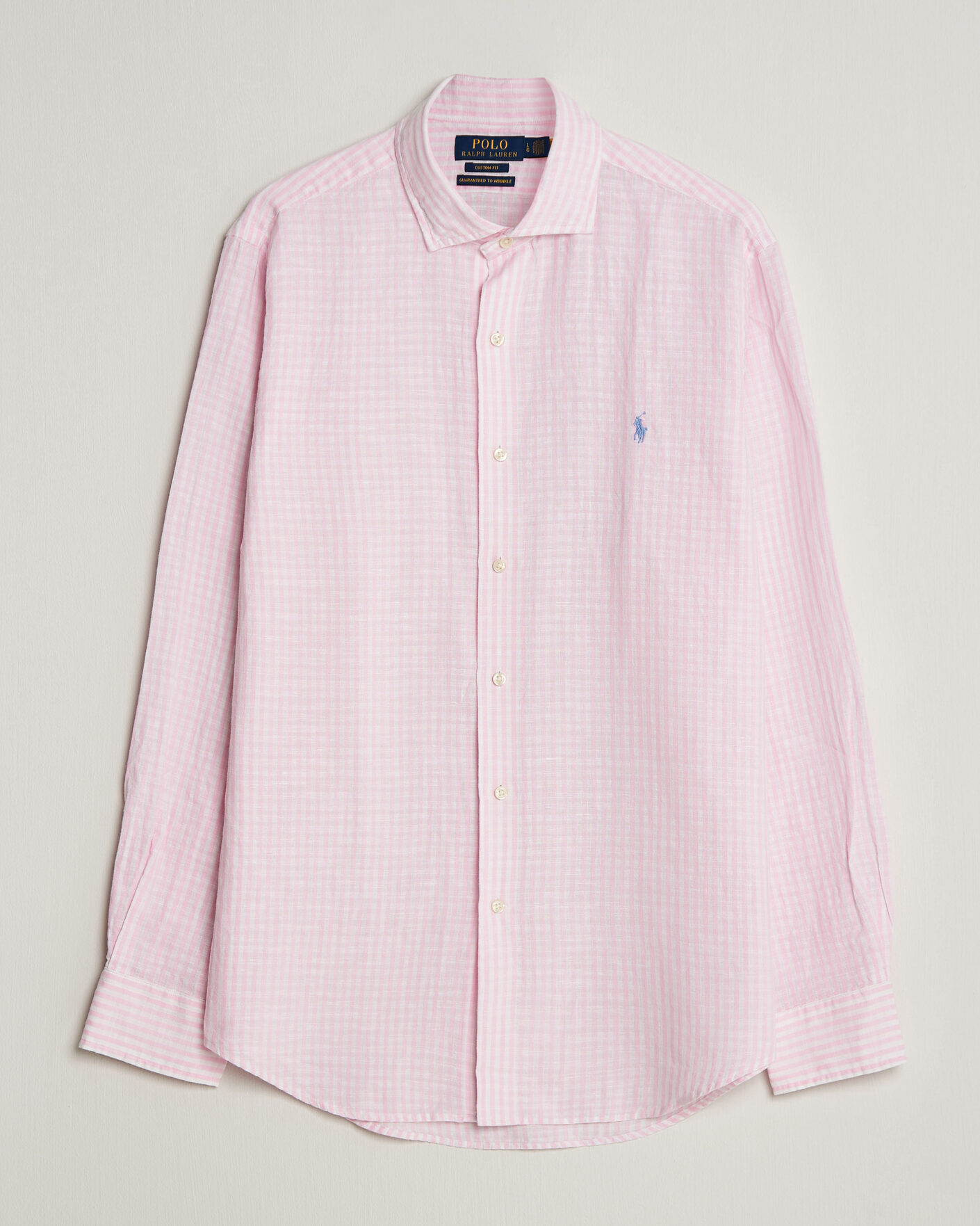 Homme | Chemises | Polo Ralph Lauren | Cotton/Linen Seersucker Shirt Pink/White