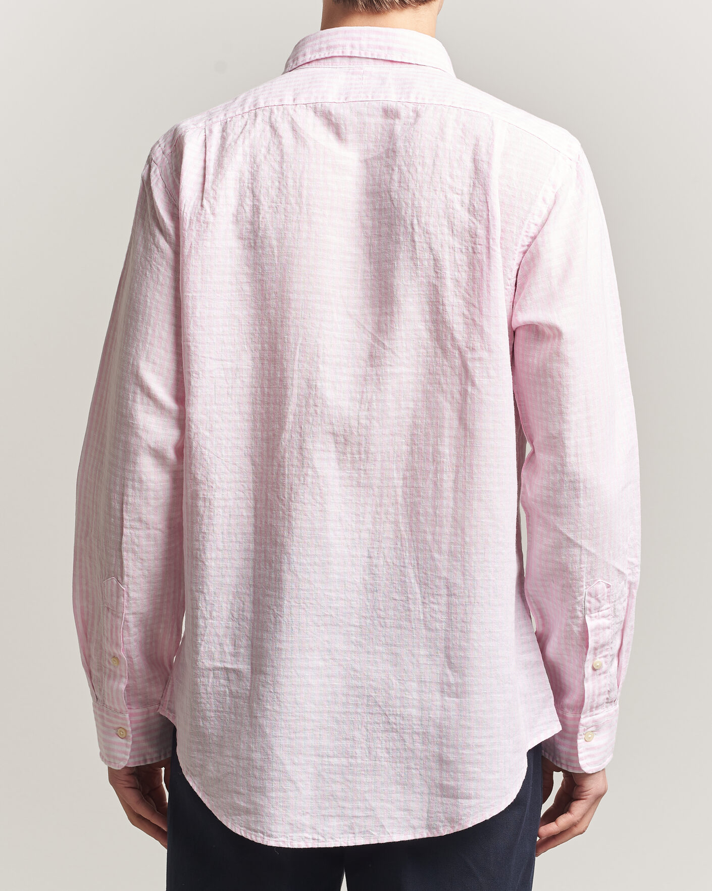Homme | Chemises | Polo Ralph Lauren | Cotton/Linen Seersucker Shirt Pink/White