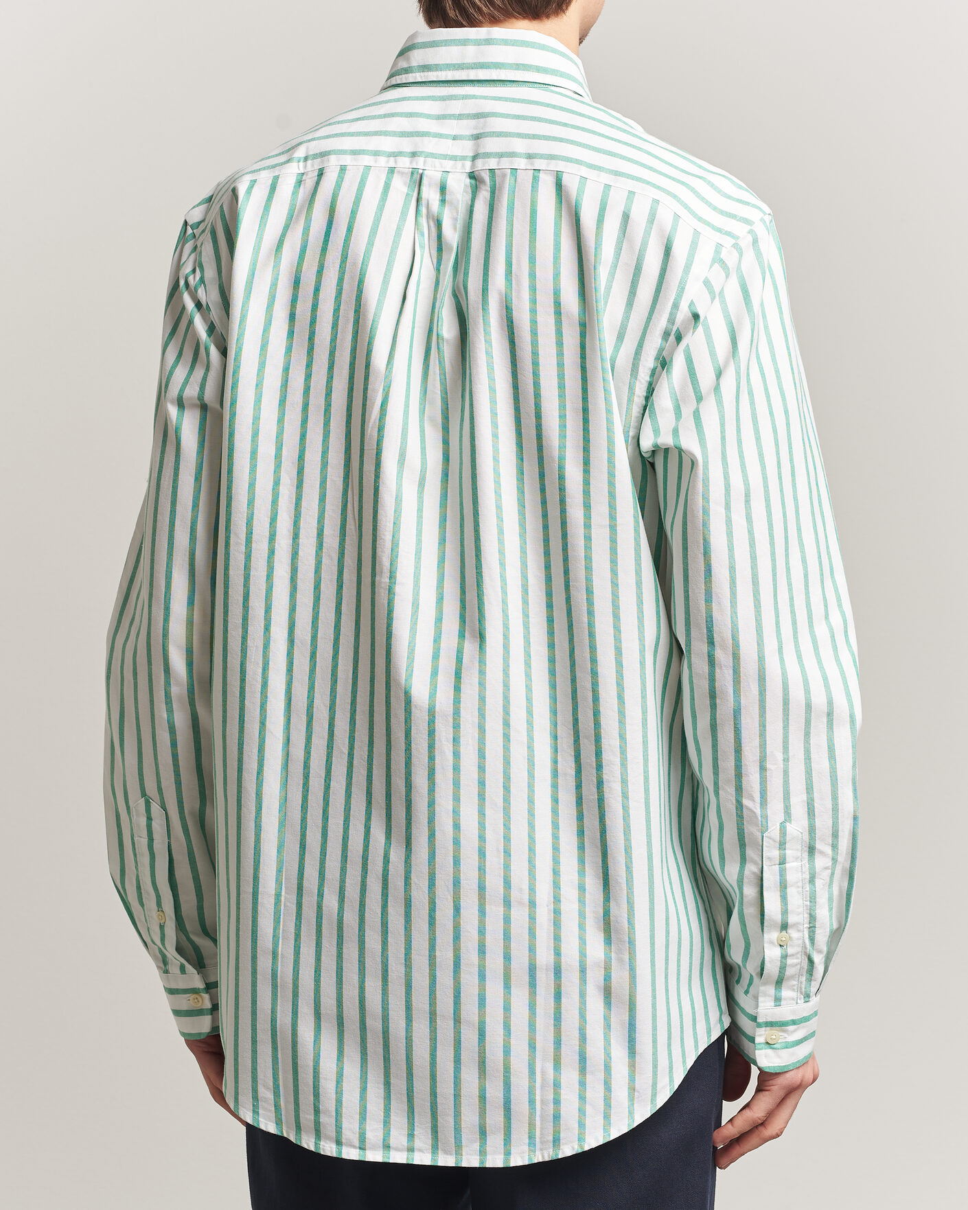 Homme | Chemises | Polo Ralph Lauren | Custom Fit Striped Oxford Shirt Green