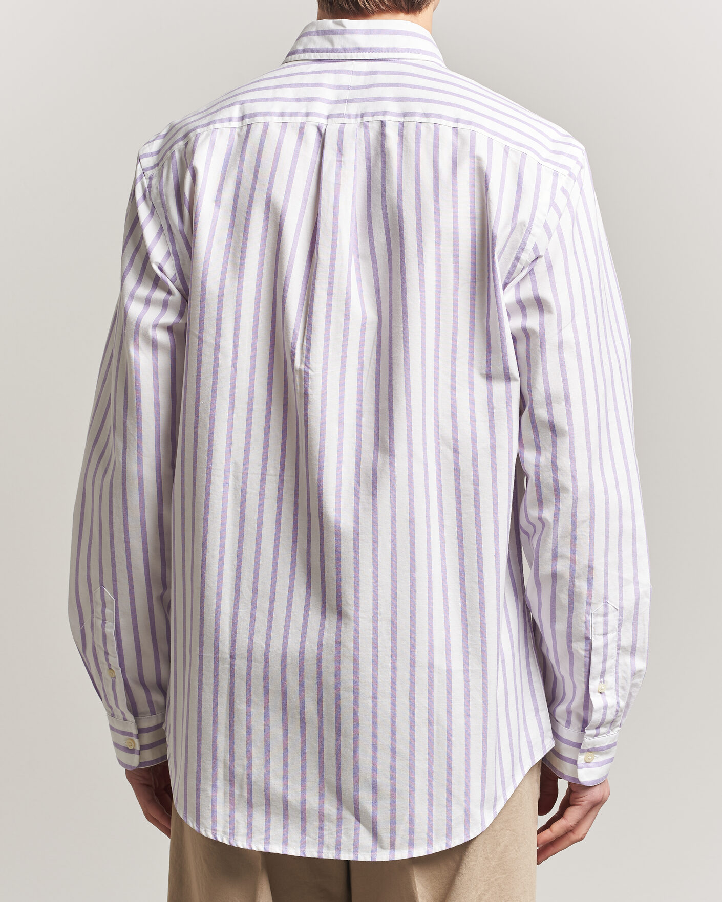 Homme | Chemises | Polo Ralph Lauren | Custom Fit Striped Oxford Shirt Purple