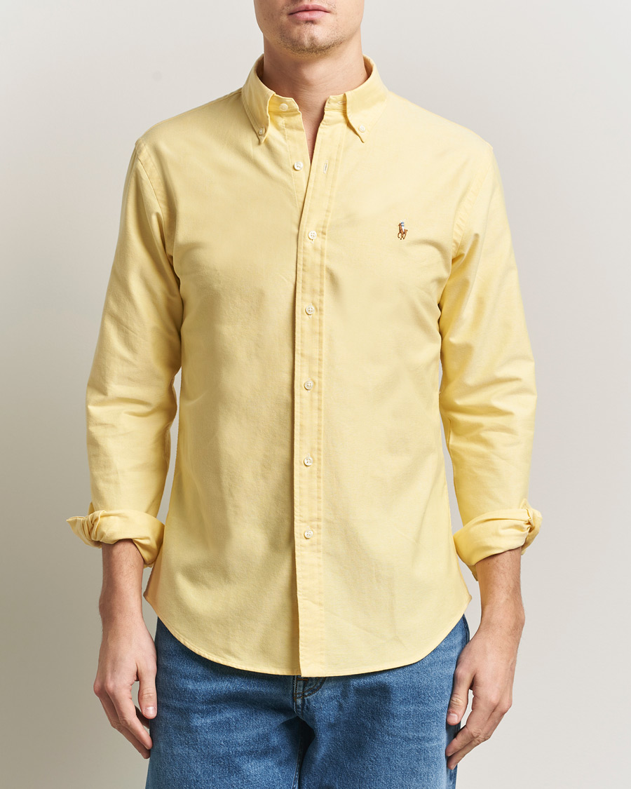 Homme | Chemises | Polo Ralph Lauren | Custom Fit Oxford Shirt Yellow