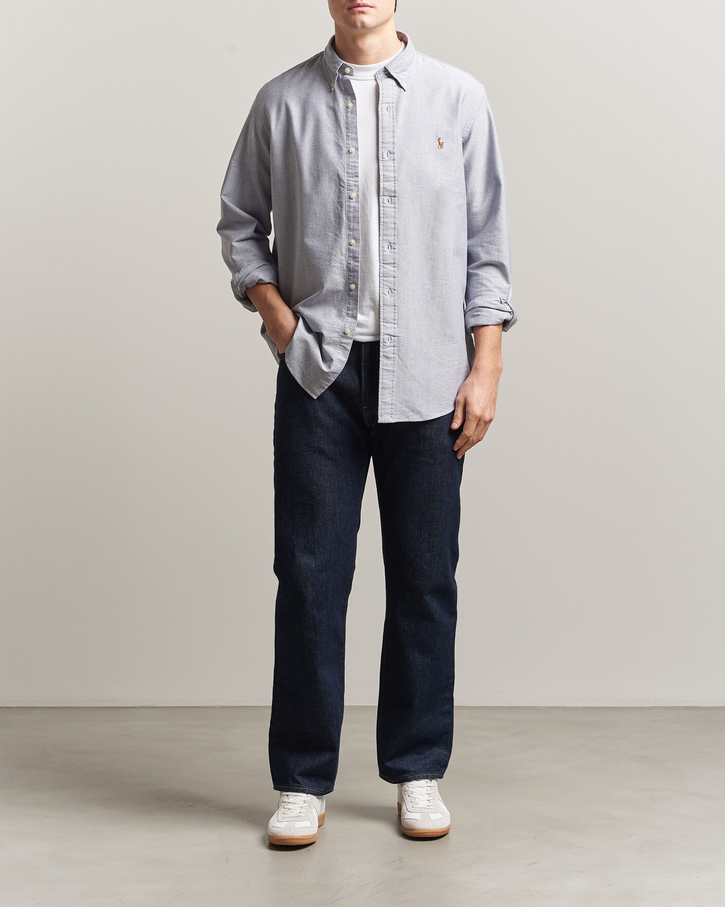 Homme | Chemises | Polo Ralph Lauren | Custom Fit Oxford Shirt Navy