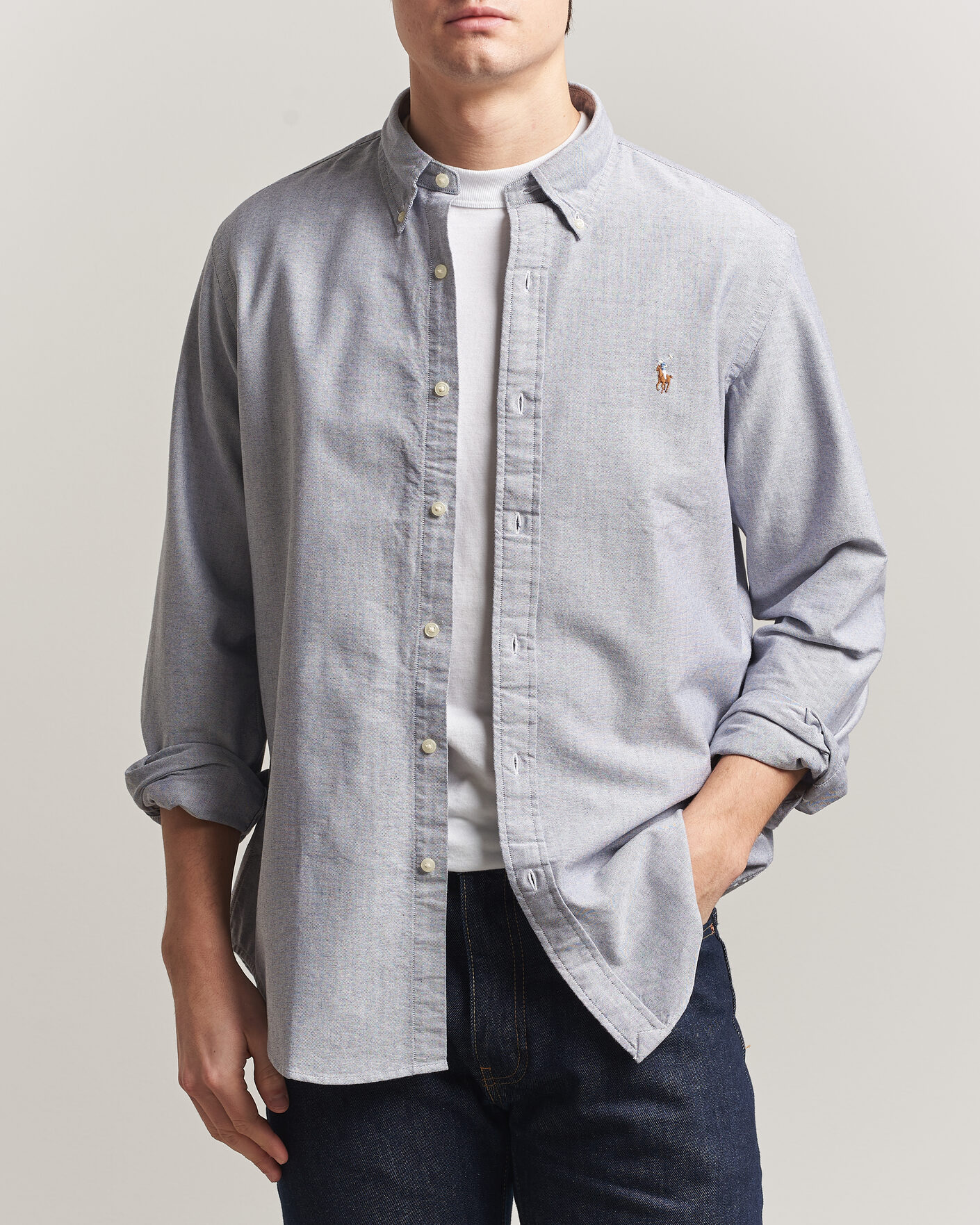 Homme | Chemises | Polo Ralph Lauren | Custom Fit Oxford Shirt Navy