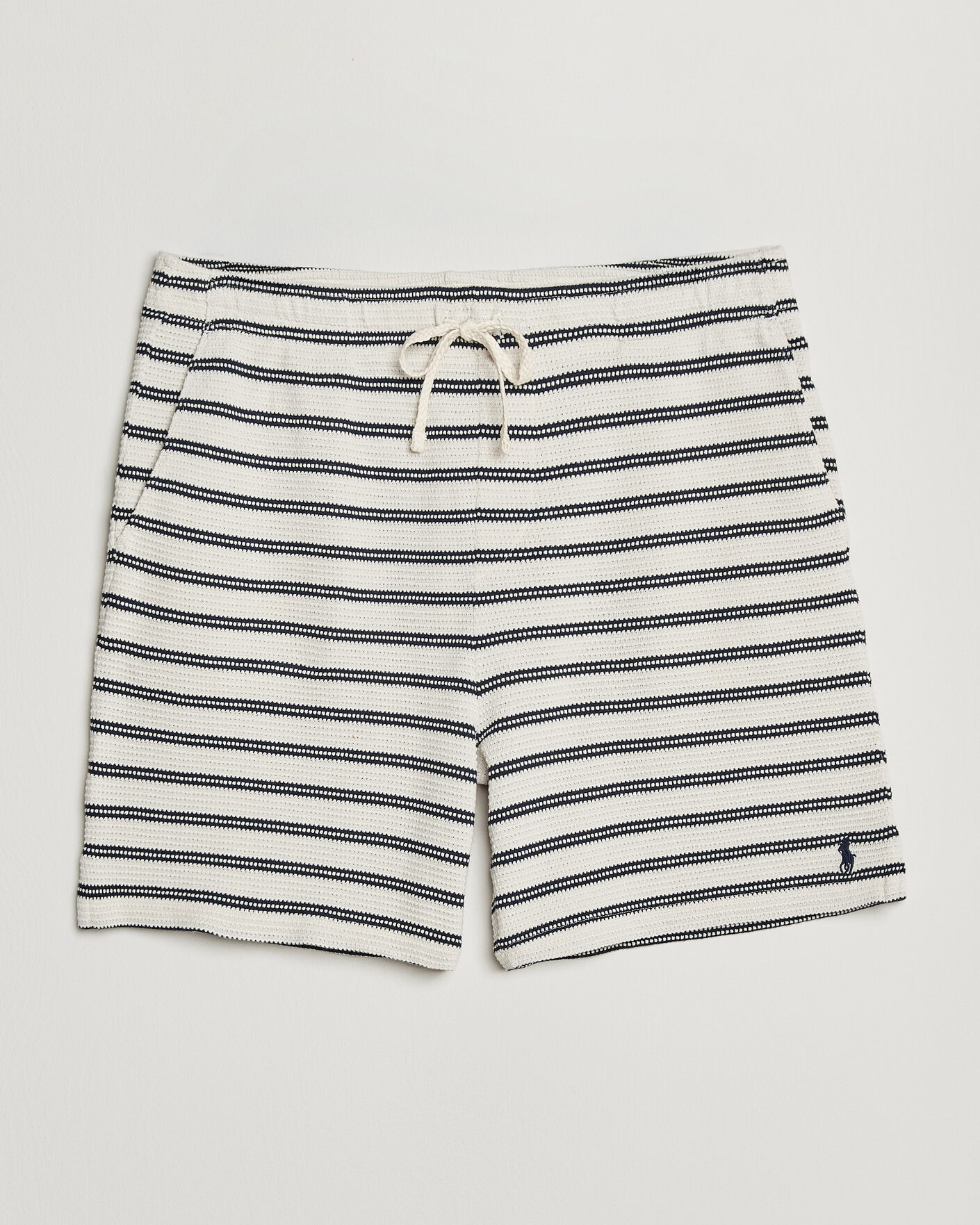 Homme | Shorts | Polo Ralph Lauren | Knitted Shorts Pale Cream/Newport Navy