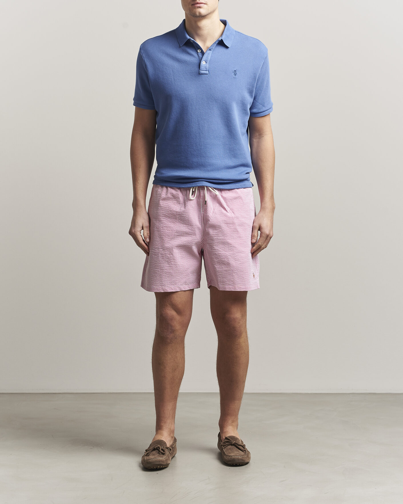 Homme | Maillots De Bain | Polo Ralph Lauren | Traveler Mid Trunk Seersucker Rose