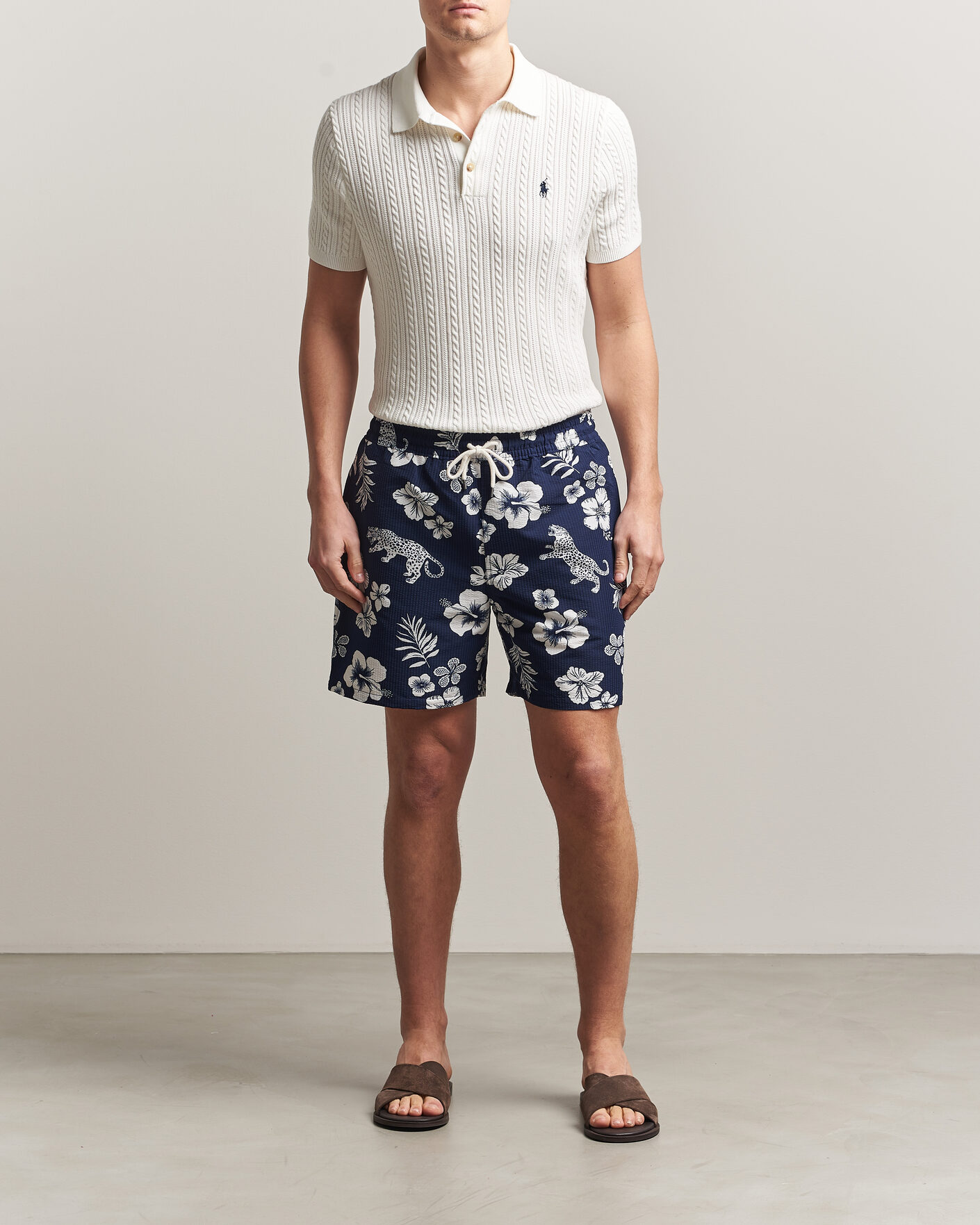 Homme | Maillots De Bain | Polo Ralph Lauren | Traveler Mid Trunk Seersucker Jaguar Tropical