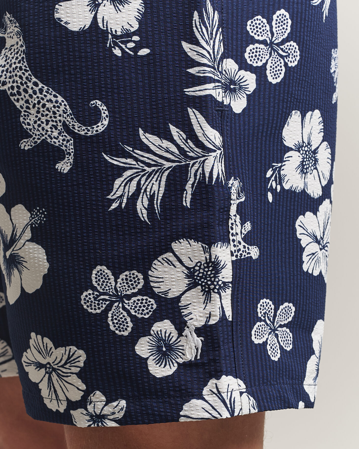 Homme | Maillots De Bain | Polo Ralph Lauren | Traveler Mid Trunk Seersucker Jaguar Tropical