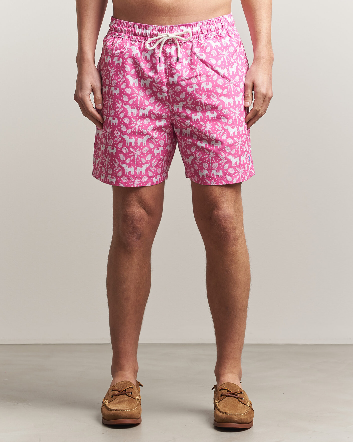 Homme | Maillots De Bain | Polo Ralph Lauren | Traveler Print Mid Trunk Pink