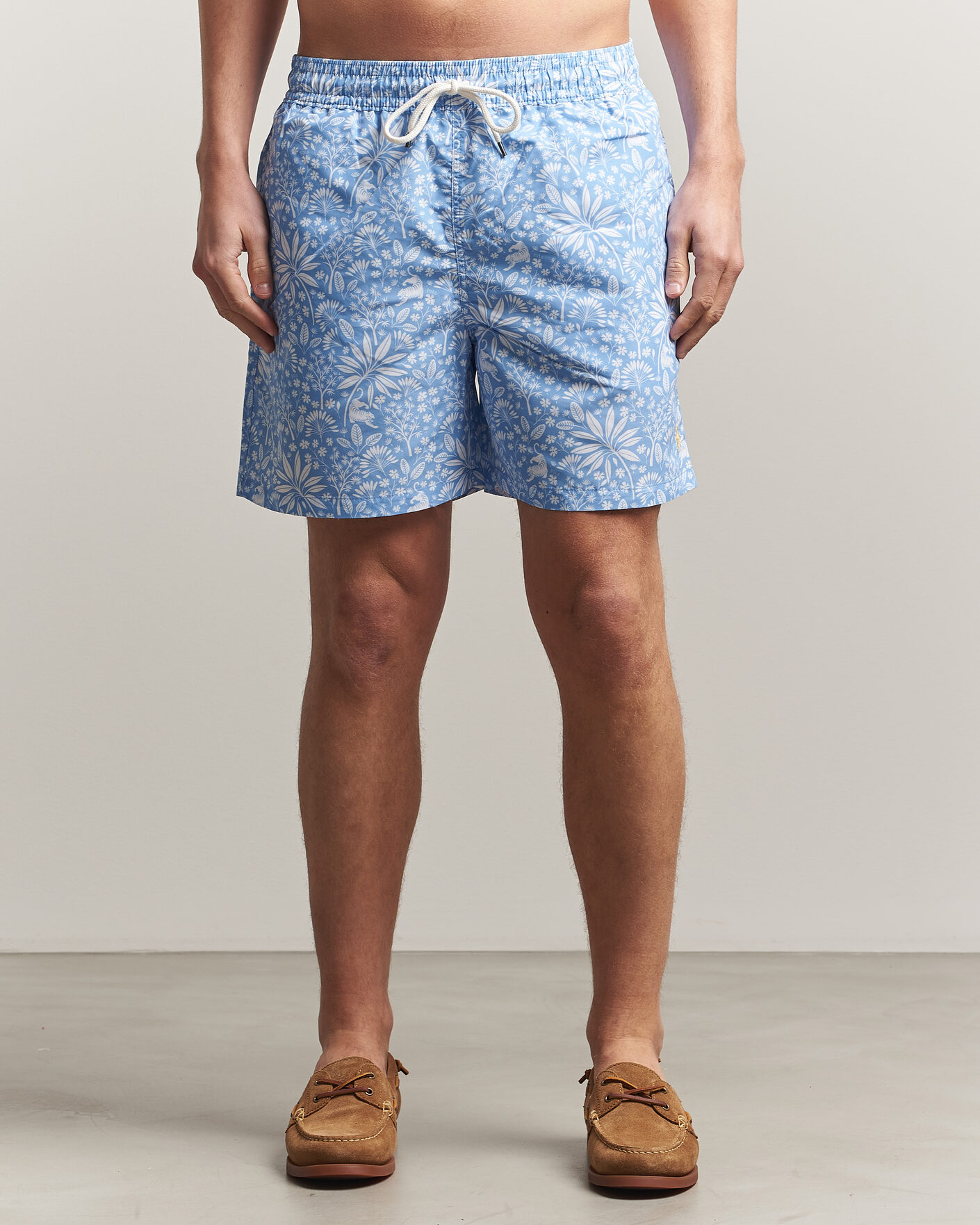 Homme | Maillots De Bain | Polo Ralph Lauren | Traveler Print Mid Trunk Blue
