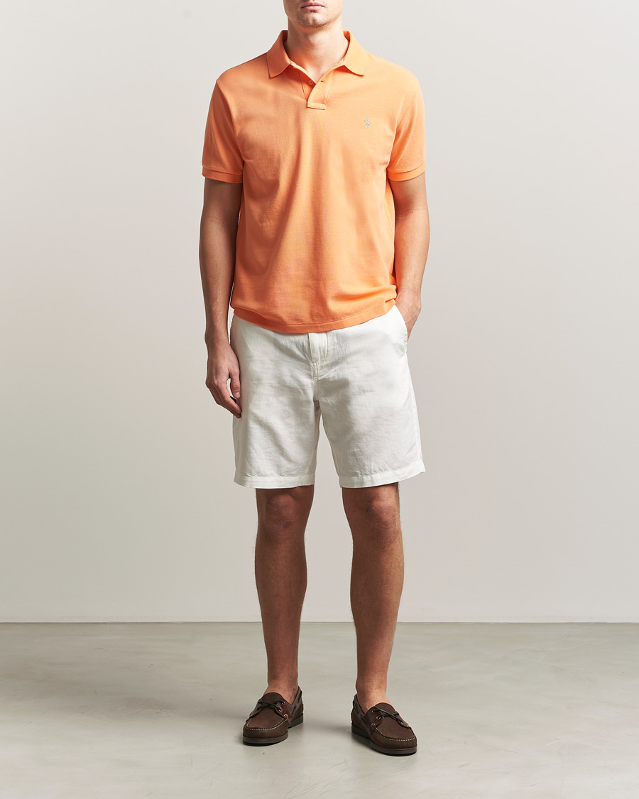 Homme | Polos | Polo Ralph Lauren | Custom Slim Fit Polo Pompano Orange