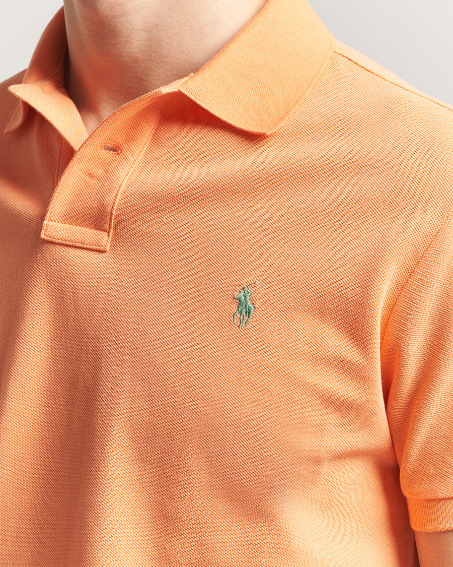Homme | Polos | Polo Ralph Lauren | Custom Slim Fit Polo Pompano Orange