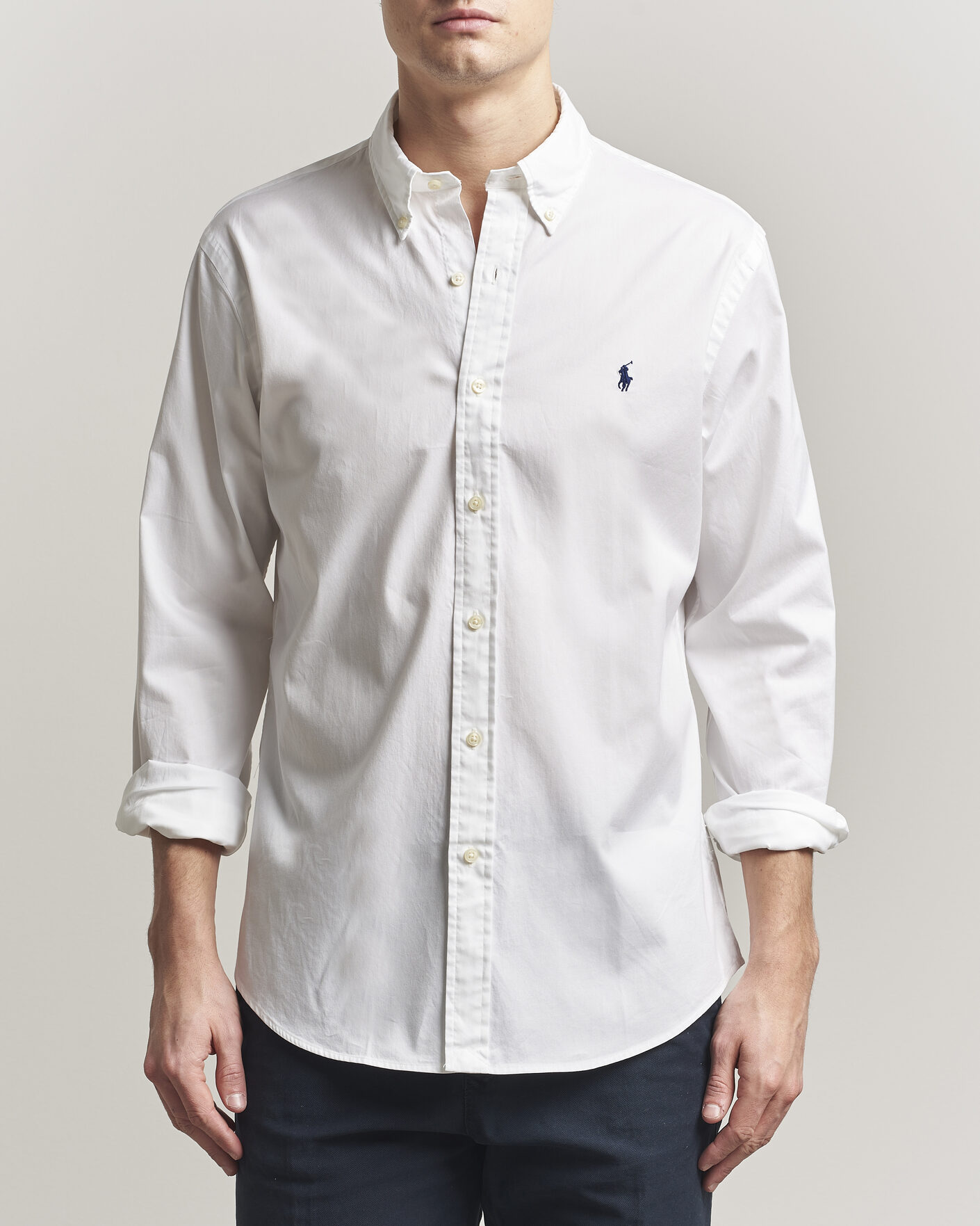 Homme | Chemises | Polo Ralph Lauren | Custom Fit Garment Twill Shirt White