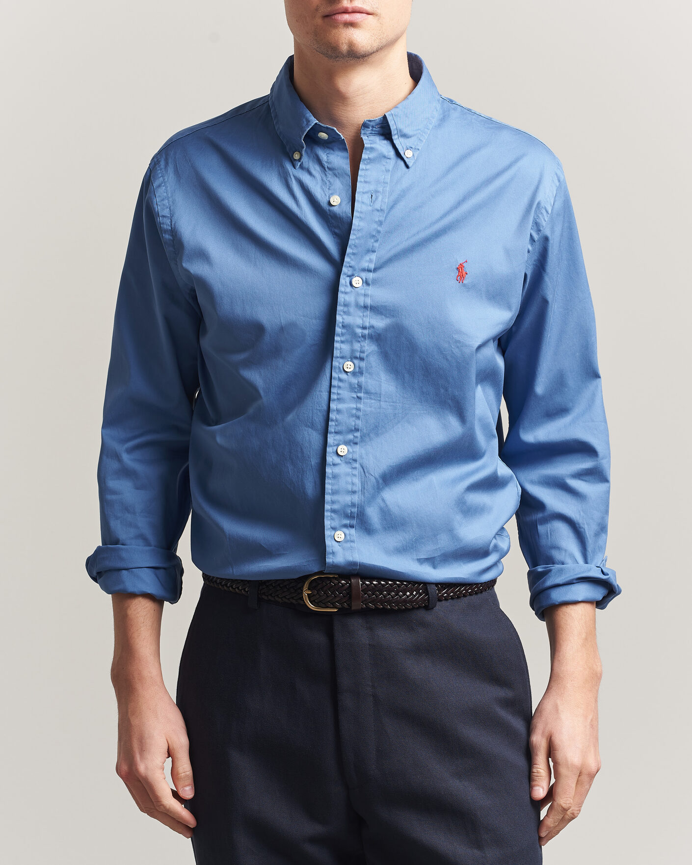 Homme | Chemises | Polo Ralph Lauren | Custom Fit Garment Twill Shirt Nimes Blue