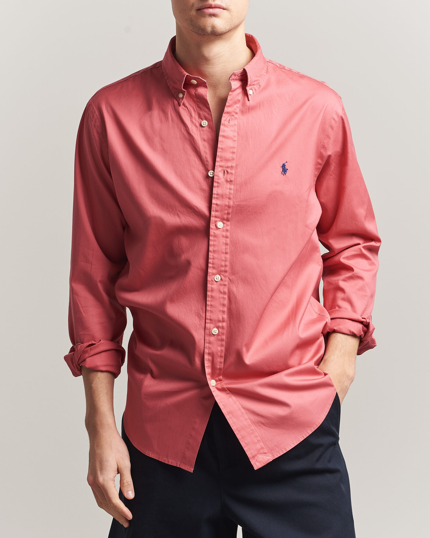 Homme | Chemises | Polo Ralph Lauren | Custom Fit Garment Twill Shirt Adirondack Berry