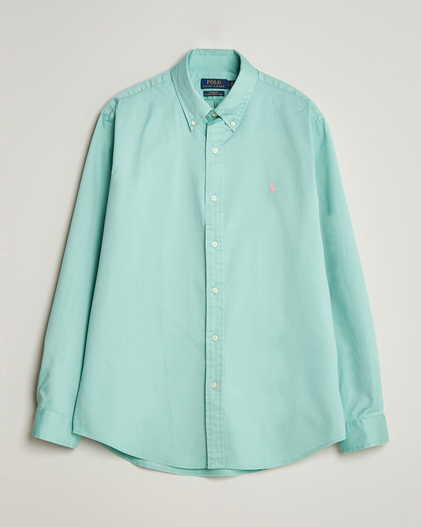 Homme | Chemises | Polo Ralph Lauren | Custom Fit Garment Twill Shirt Celadon
