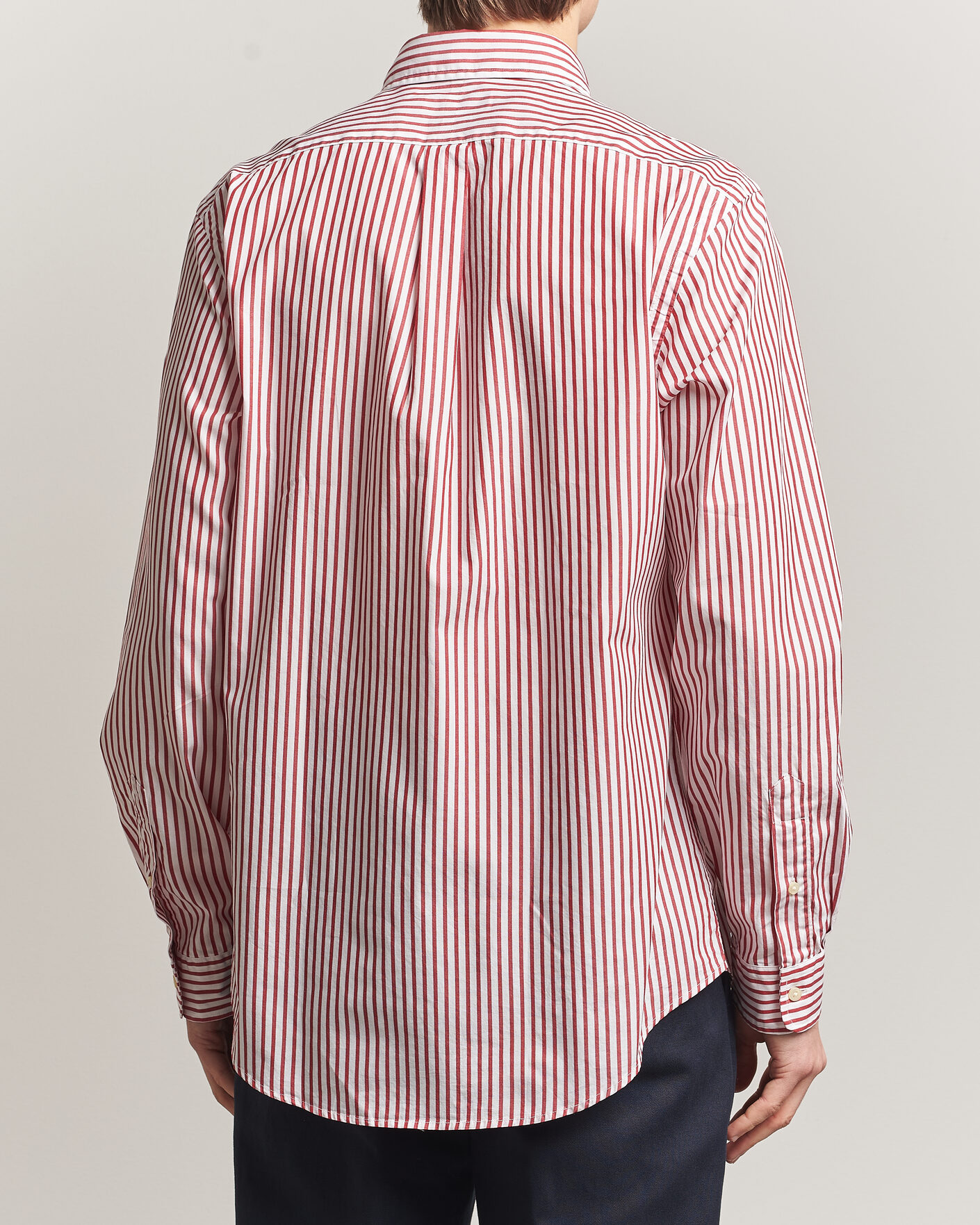 Homme | Chemises | Polo Ralph Lauren | Custom Fit Poplin Striped Shirt Bristol Red