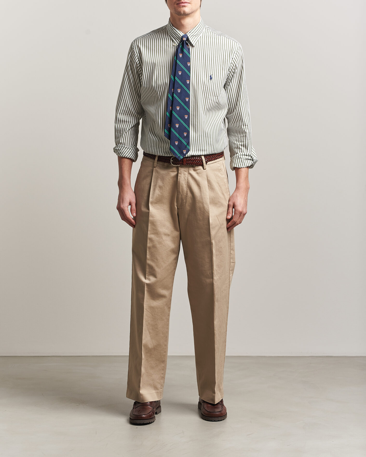 Homme | Chemises | Polo Ralph Lauren | Custom Fit Poplin Striped Shirt Garden Trail