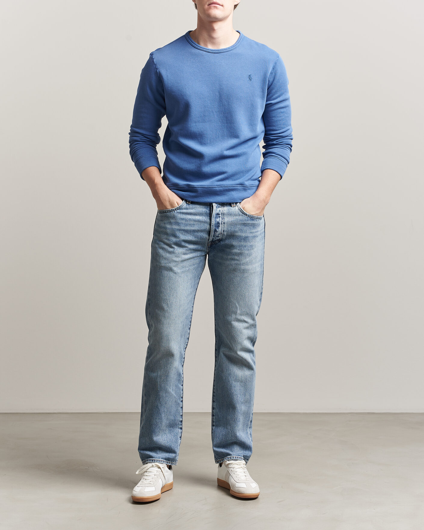 Homme | Pulls Et Tricots | Polo Ralph Lauren | Island Terry Sweatshirt Modern Royal