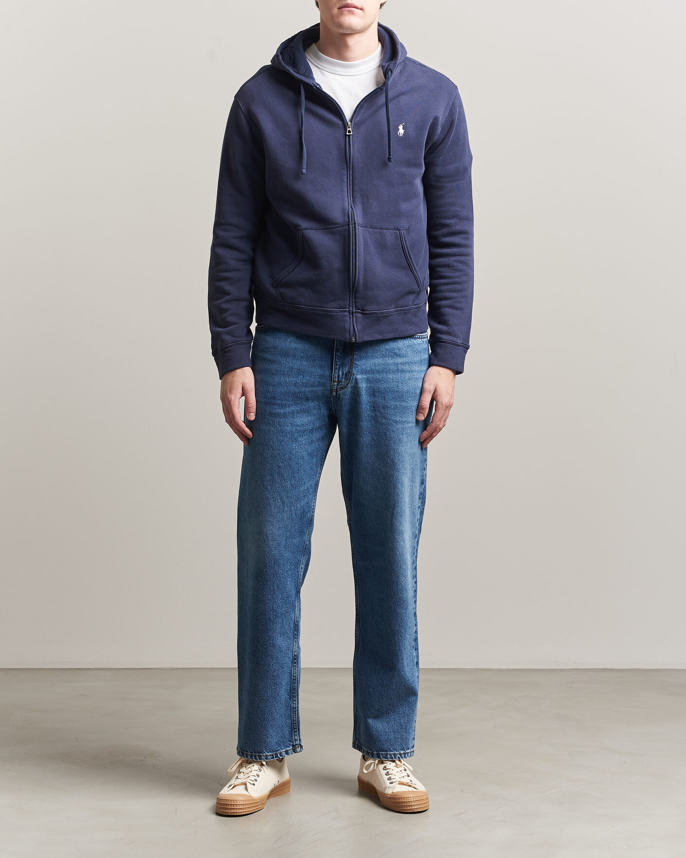 Homme | Pulls Et Tricots | Polo Ralph Lauren | Island Terry Full Zip Hoodie Newport Navy