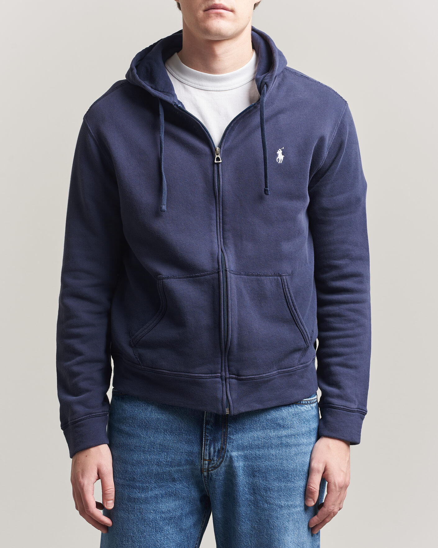 Homme | Pulls Et Tricots | Polo Ralph Lauren | Island Terry Full Zip Hoodie Newport Navy