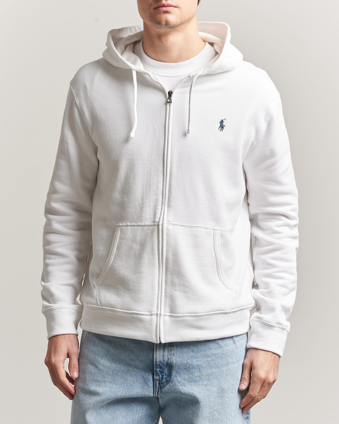 Homme | Pulls Et Tricots | Polo Ralph Lauren | Island Terry Full Zip Hoodie White