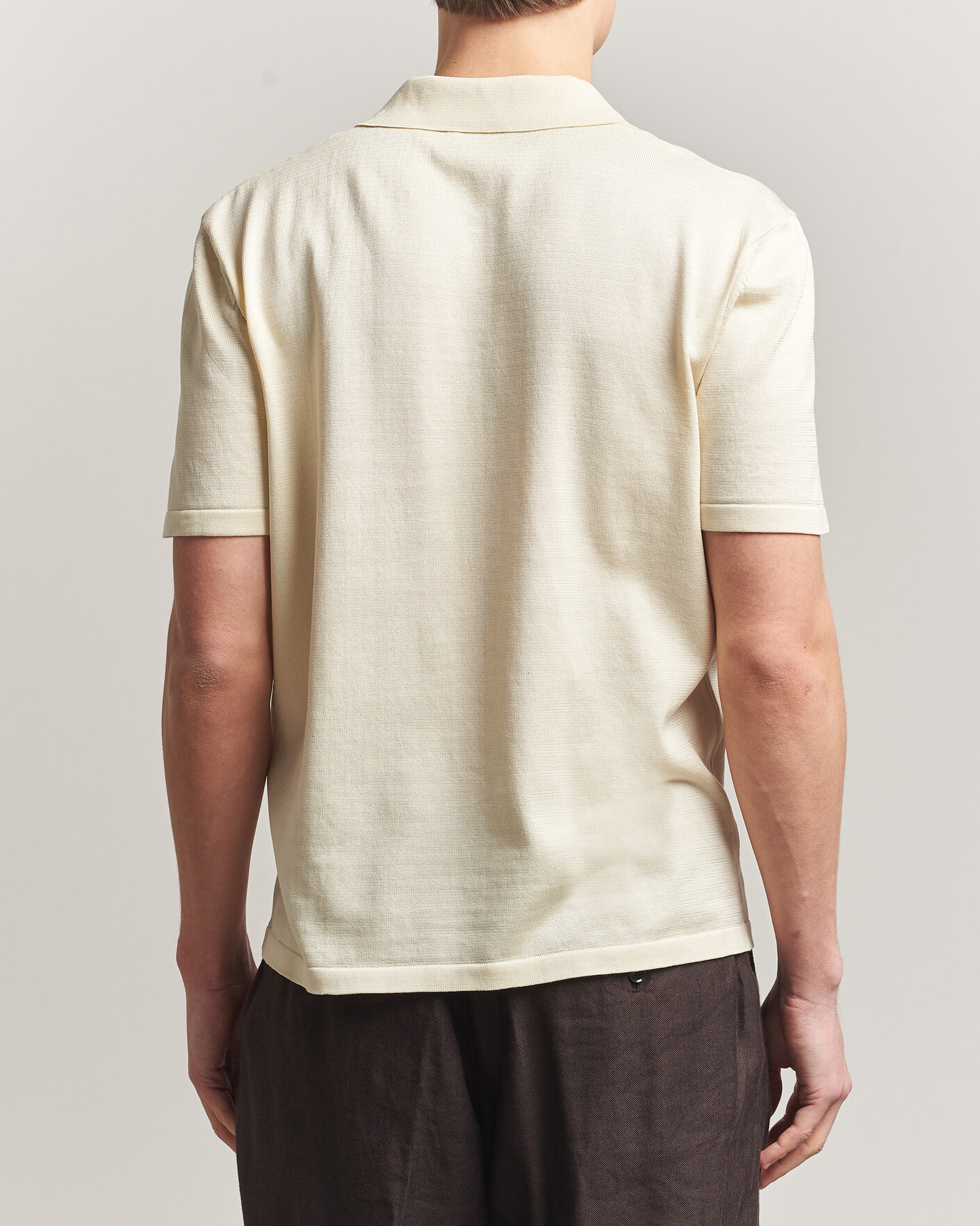 Homme | Polos | A.P.C. | Colin Knitted Polo Ecru